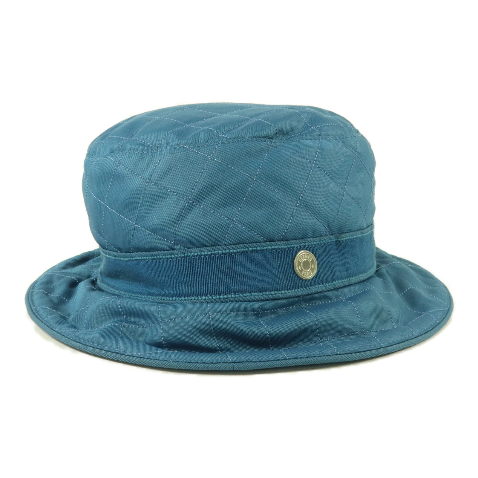 HERMES 聚酯纖維/棉質/黏膠纖維Fred Quilted Bucket Hat帽子
