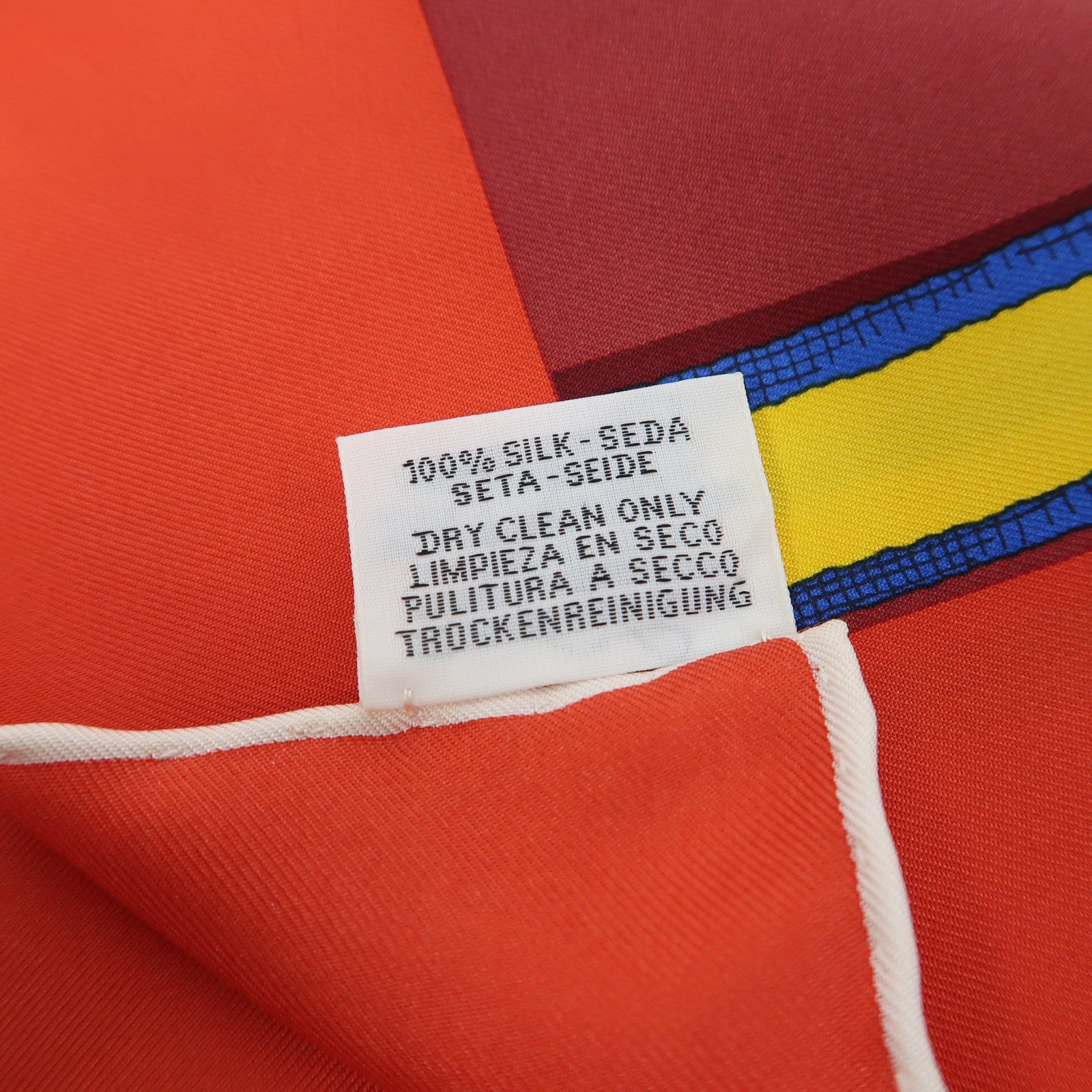 HERMES 絲質Scarf 90x90絲巾紅色
