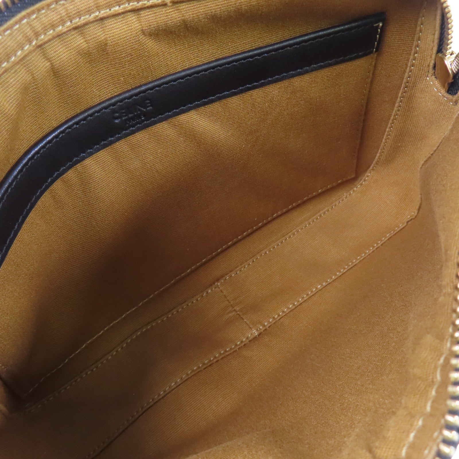 CELINE Trionphe塗層帆布Medium Messenger Bag金扣肩背袋