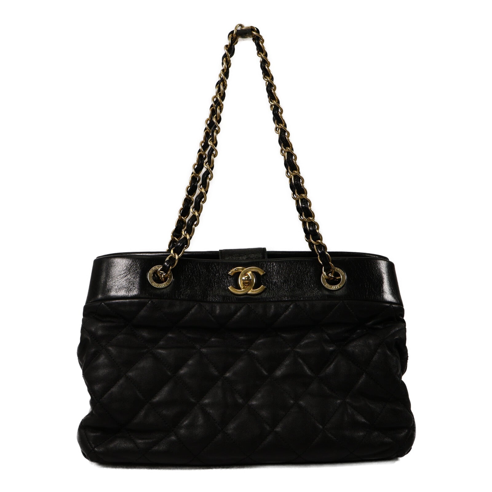 CHANEL 牛皮皮革Chain Shoulder Bag鏈帶肩背袋