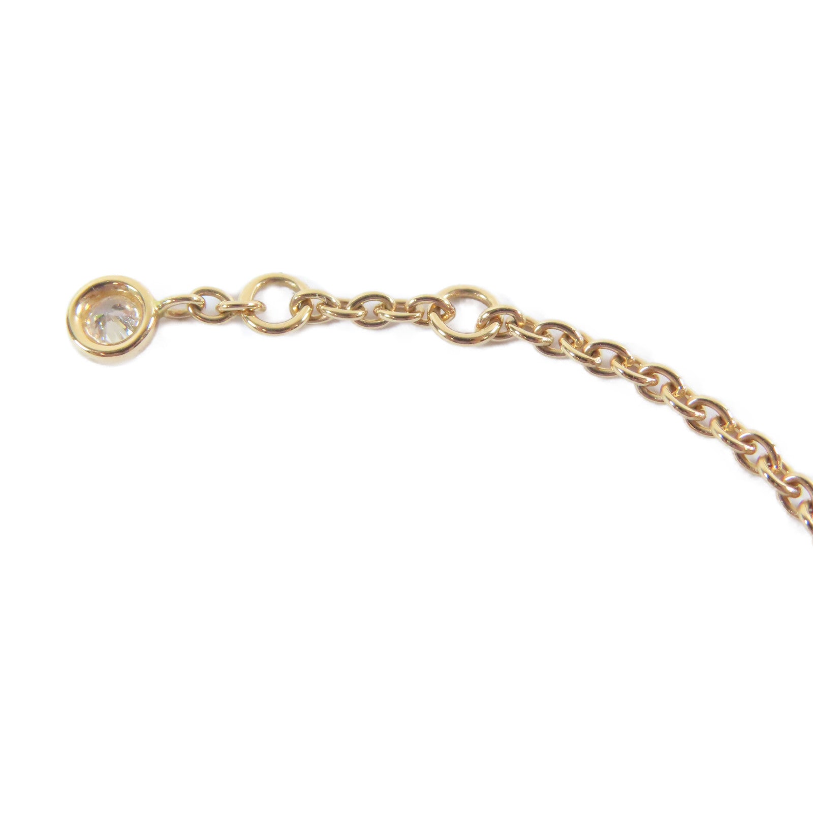 HERMES 18K黃金Finesse Bracelet0.55ct鑽石手鏈#15.25cm