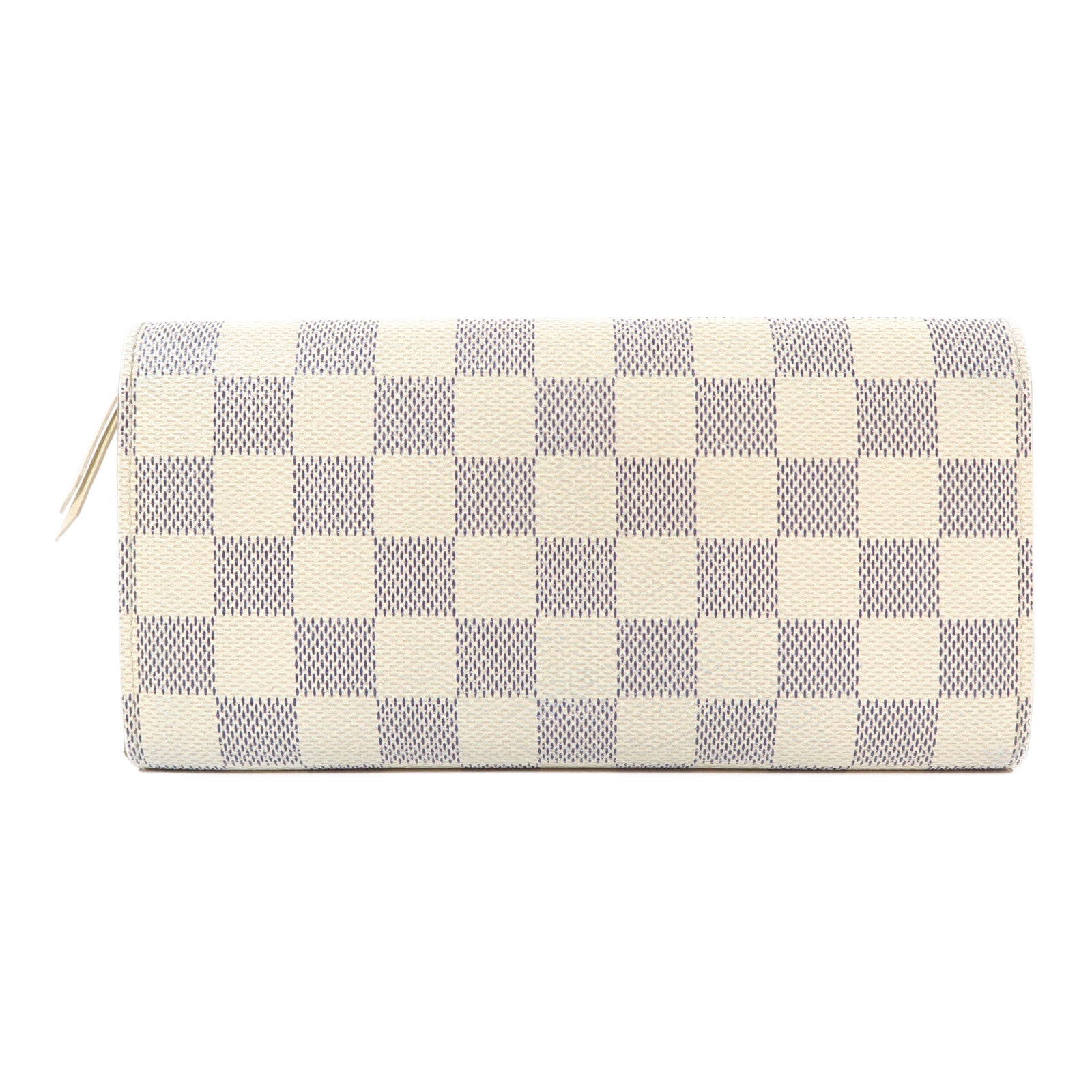 LOUIS VUITTON 【激減優惠】Damier Azur Portefeuille Emily Long Wallet金扣長錢包白色/藍色