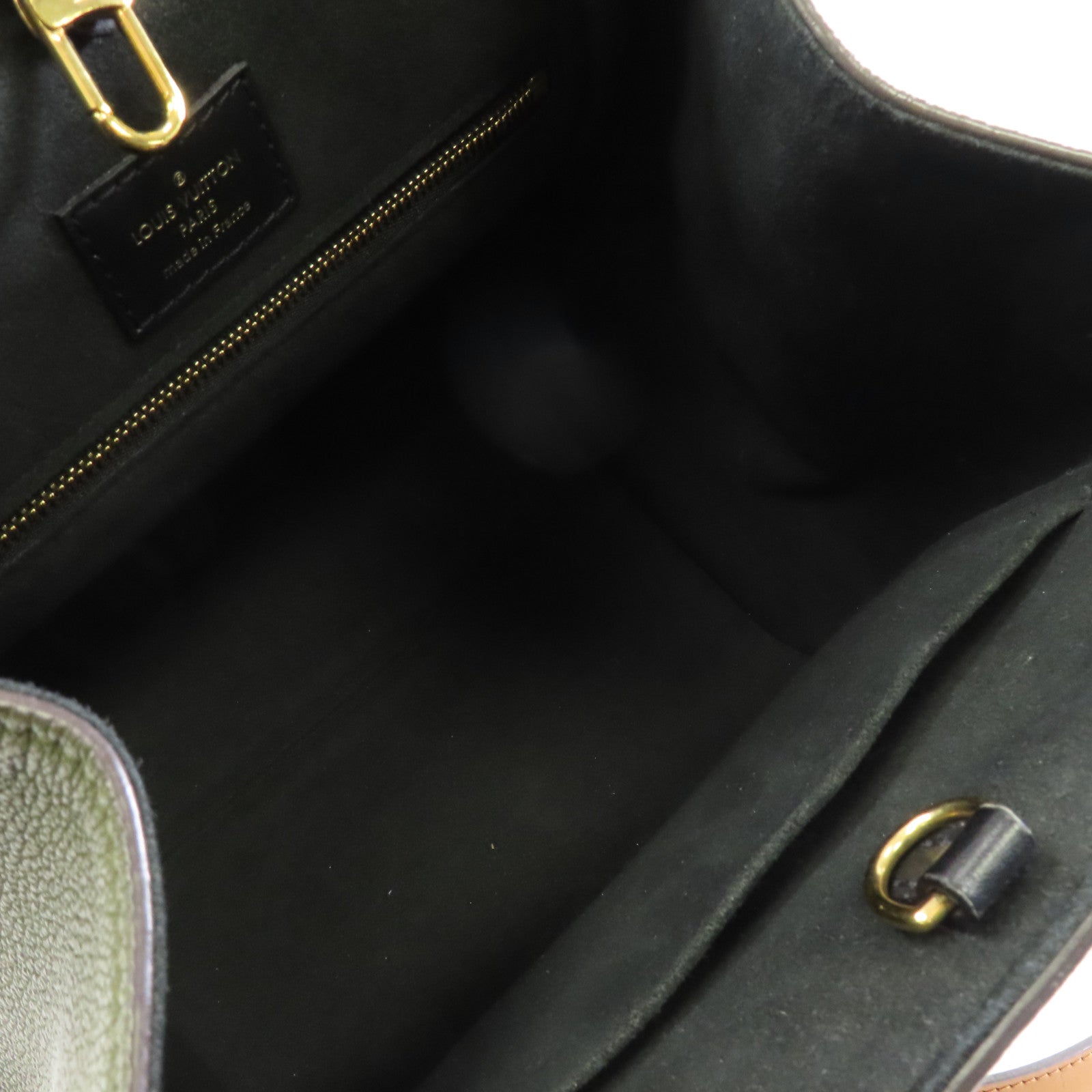 LOUIS VUITTON Monogram Fold Tote金扣手挽肩背兩用袋啡色/綠色/米色