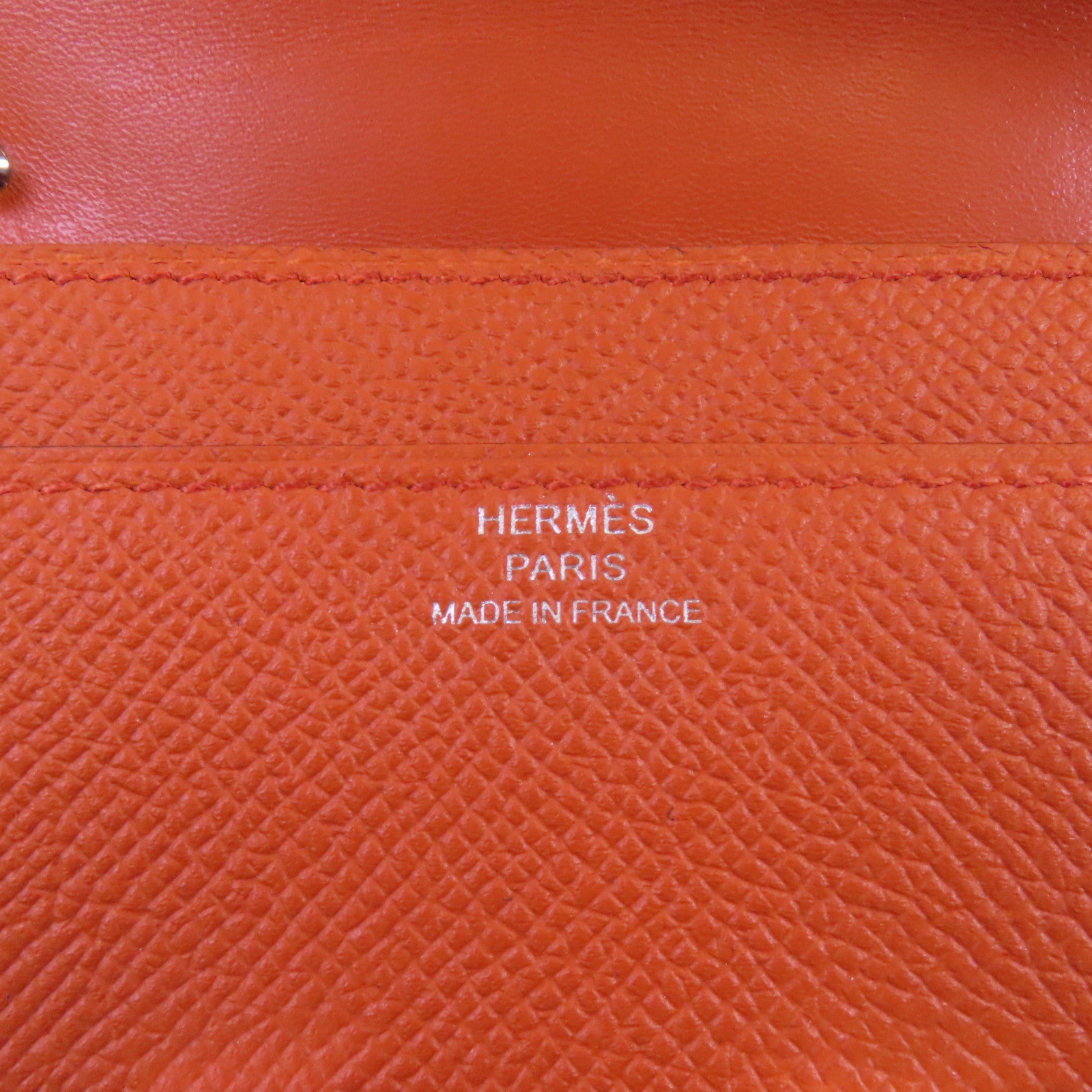 HERMES Epsom皮革Constance To Go銀扣肩背袋