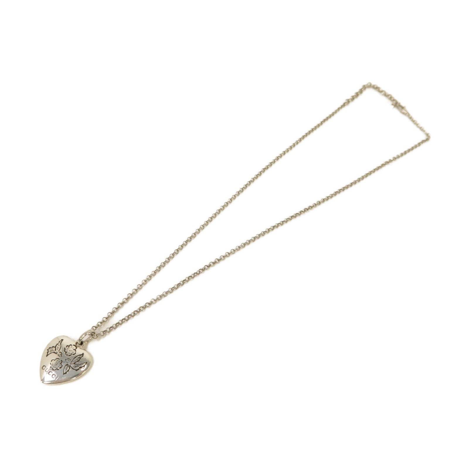 GUCCI 925純銀Blind For Love Necklace項鍊