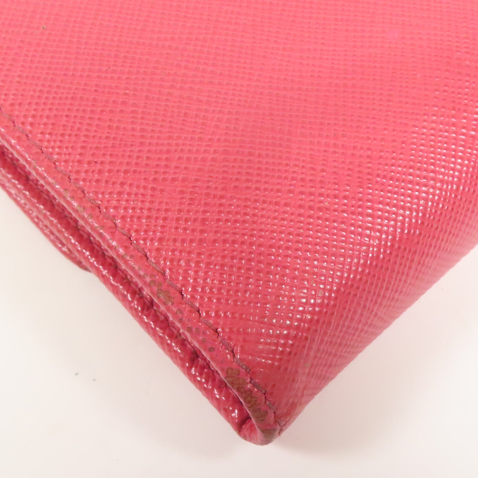 PRADA 牛皮皮革Wallet金扣錢包