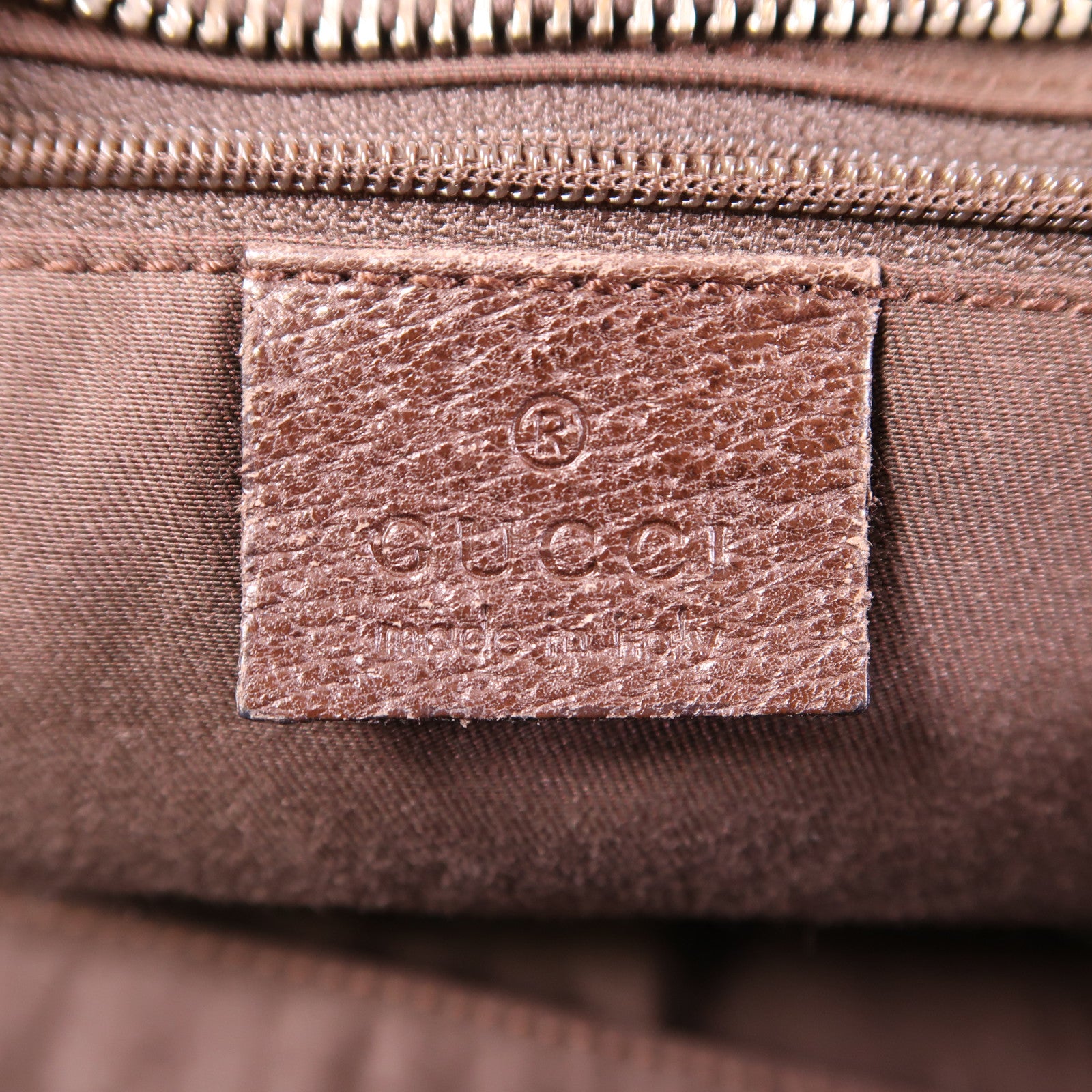 GUCCI GG Hand Bag 113009 Canvas Brown