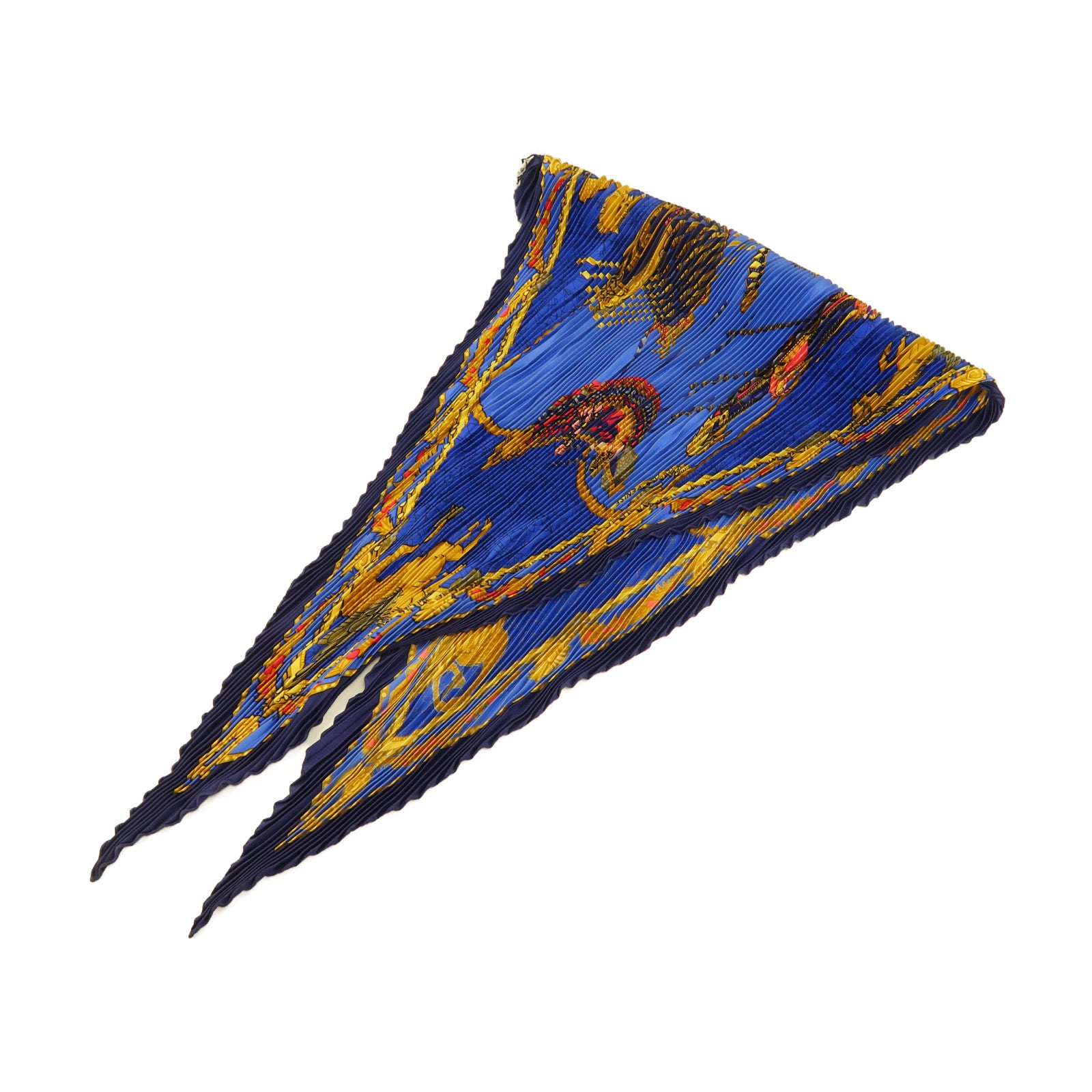 HERMES 絲質Scarf絲巾藍色