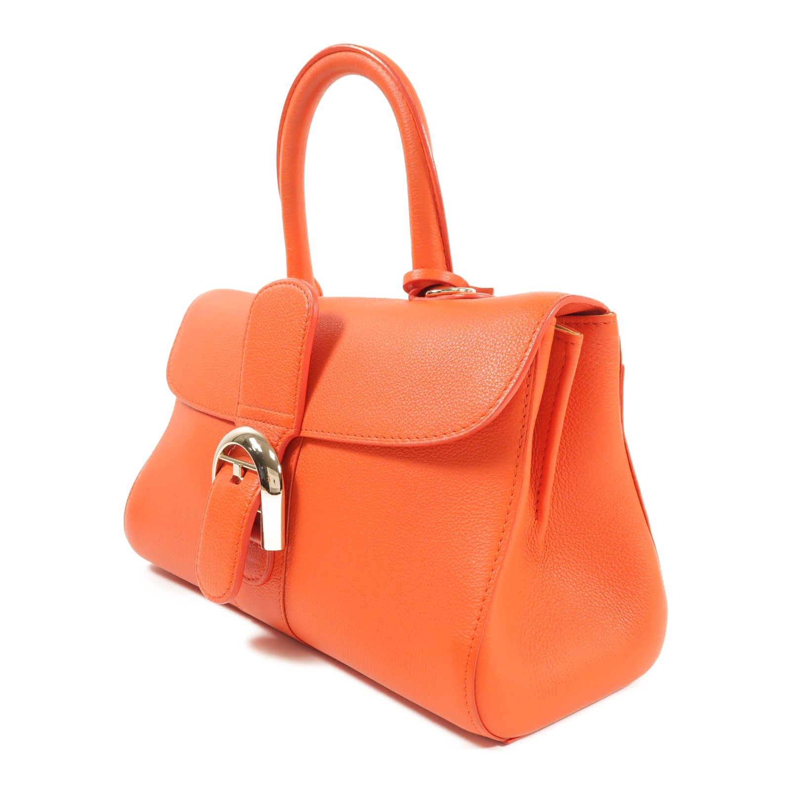 Delvaux 牛皮皮革Brillant East & West銀扣手挽肩背兩用袋