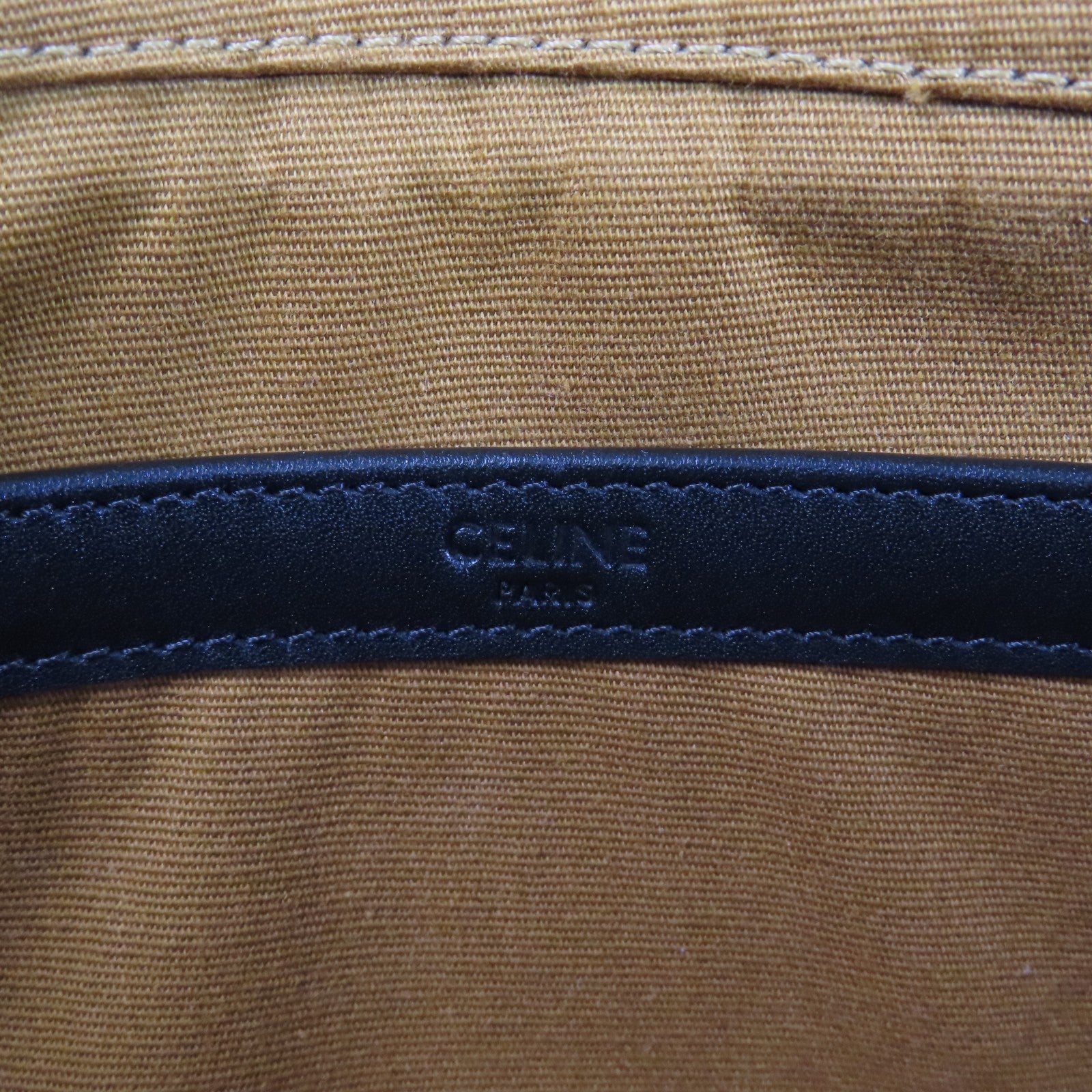 CELINE Trionphe塗層帆布Medium Messenger Bag金扣肩背袋