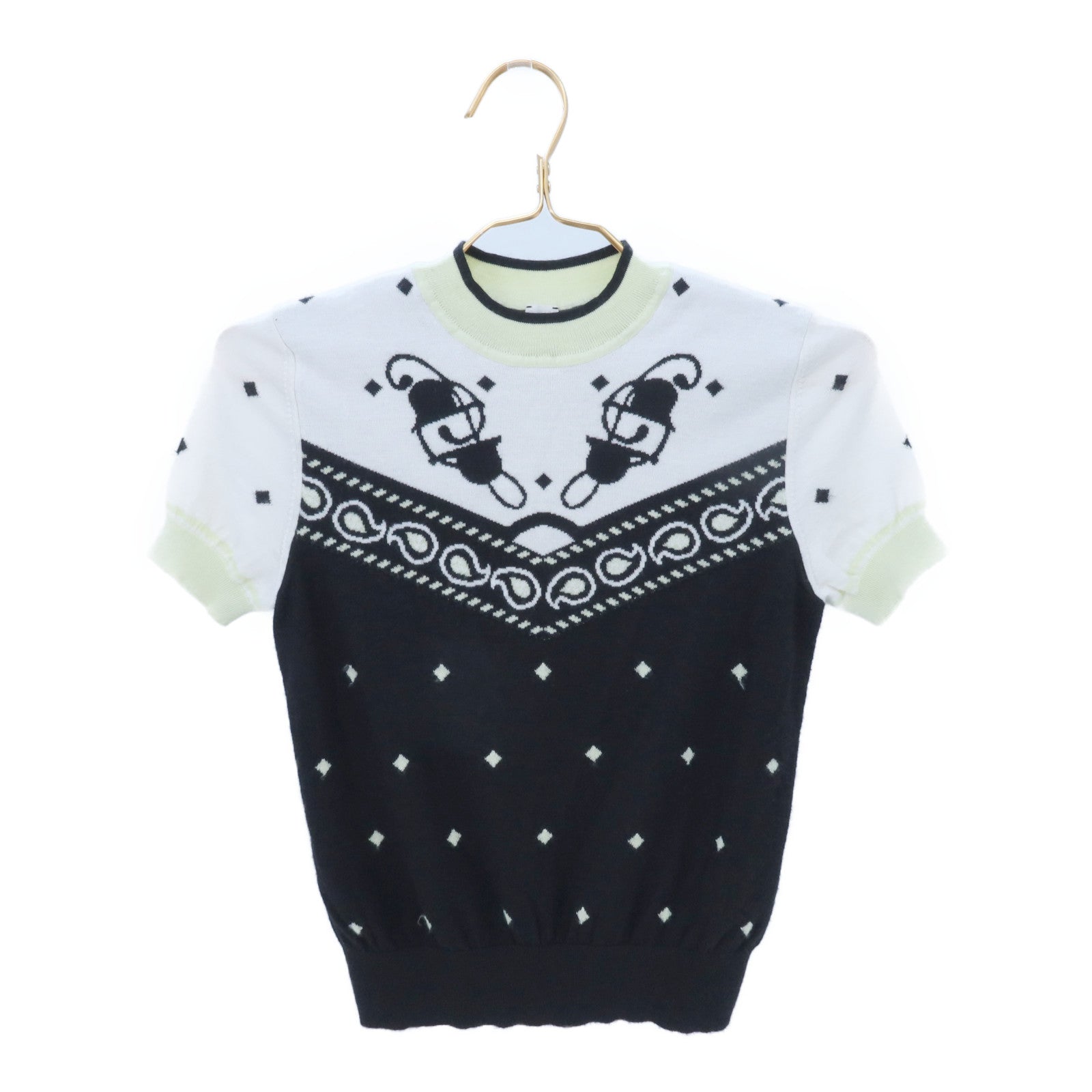 HERMES Harnais De Cour Knit Top針織