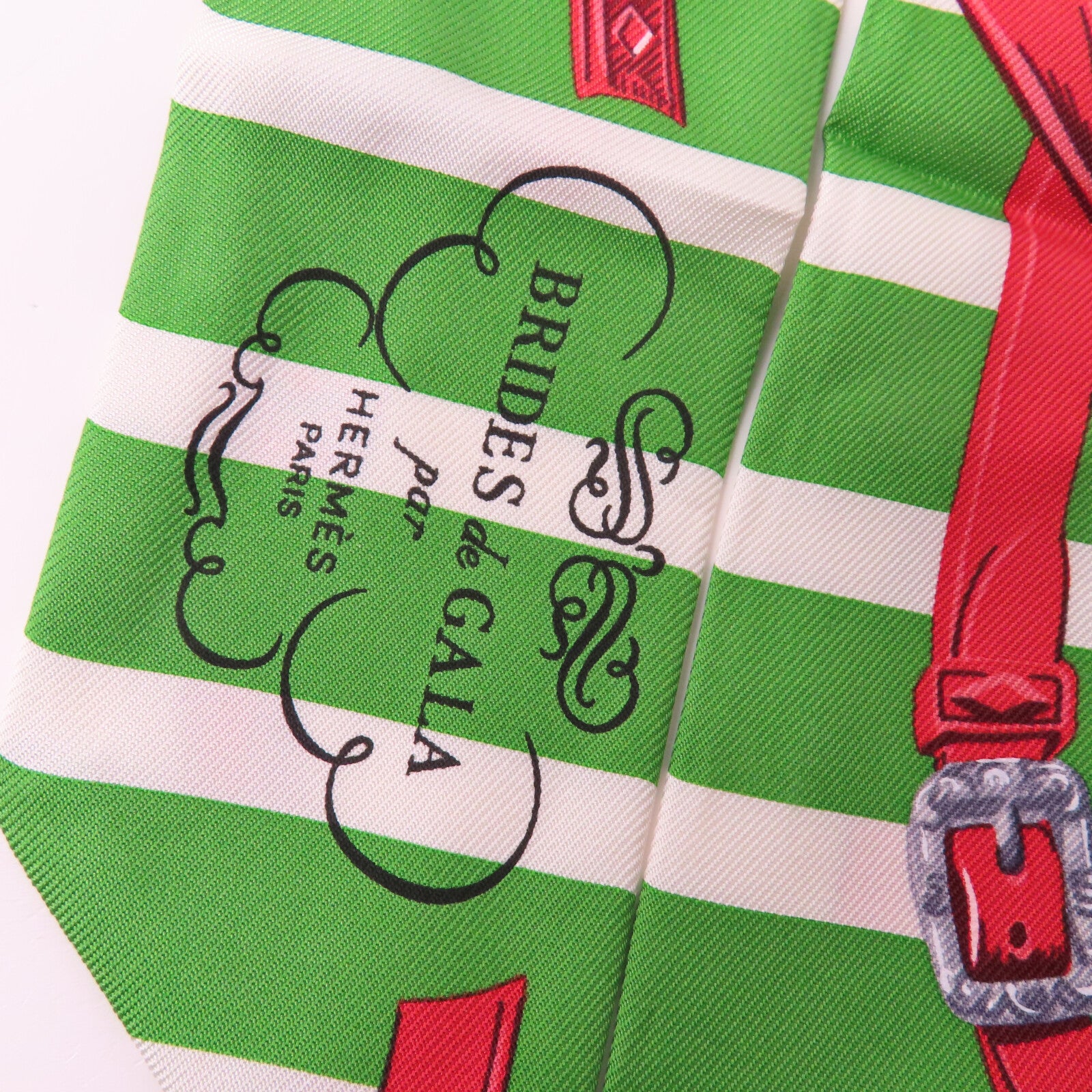 HERMES 絲質Twilly絲巾