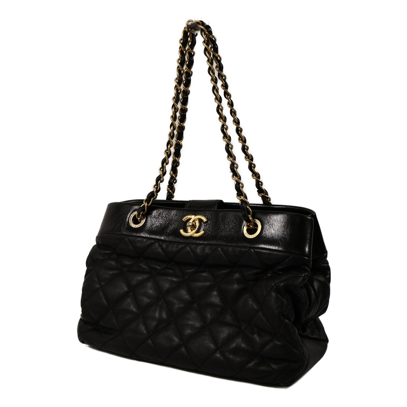 CHANEL 牛皮皮革Chain Shoulder Bag鏈帶肩背袋
