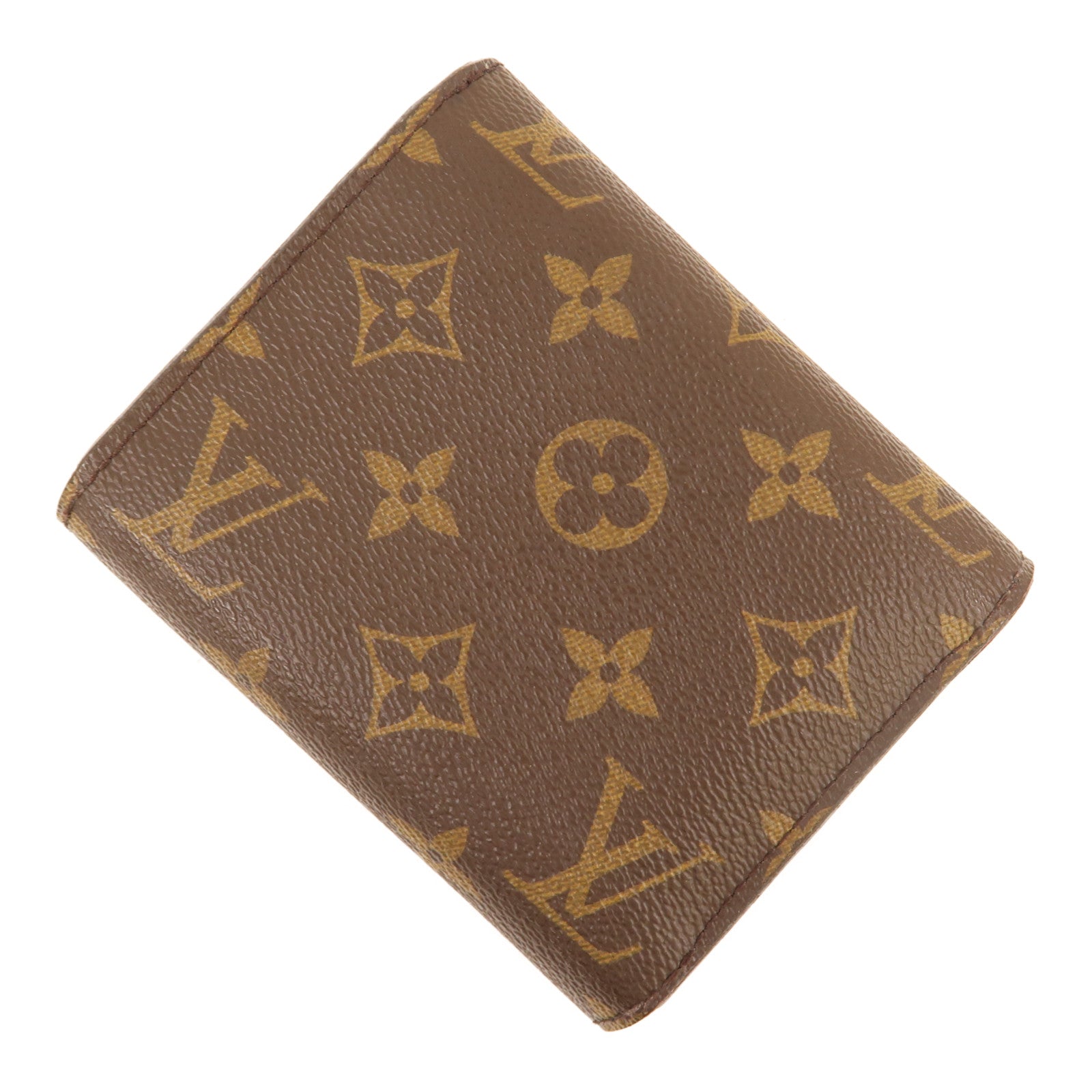 LOUIS VUITTON Monogram Ariane金扣錢包棕色/酒紅色