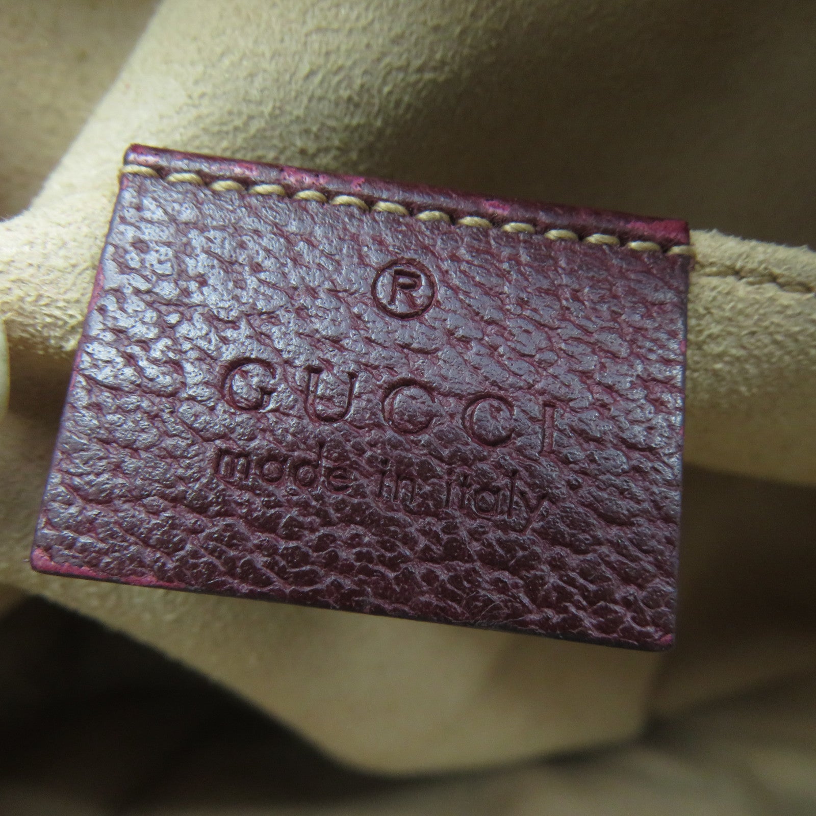 GUCCI 【清倉大減價】牛皮皮革Ophidia GG金扣肩背袋啡色