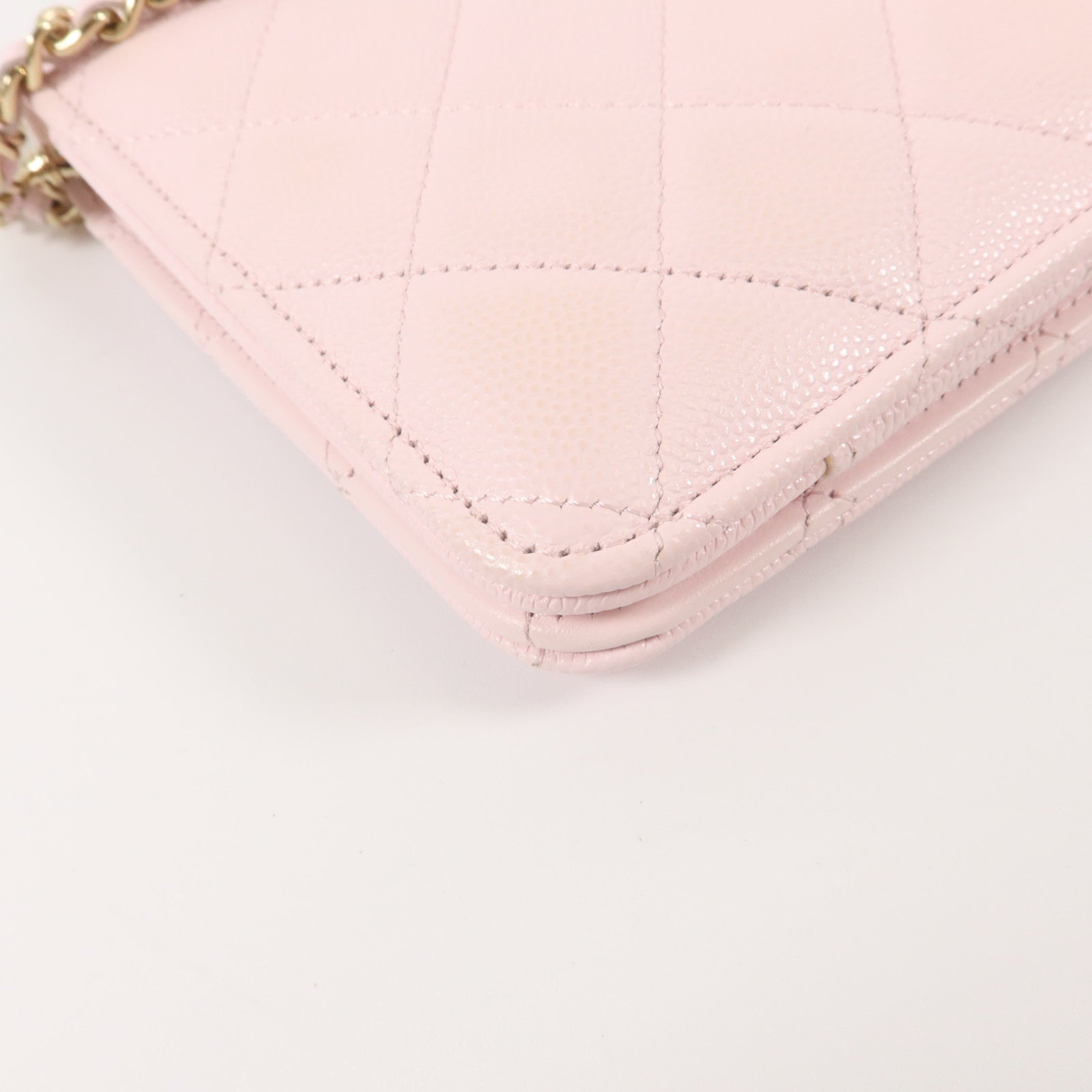 CHANEL 牛皮皮革WOC Wallet On Chain鏈帶肩背袋