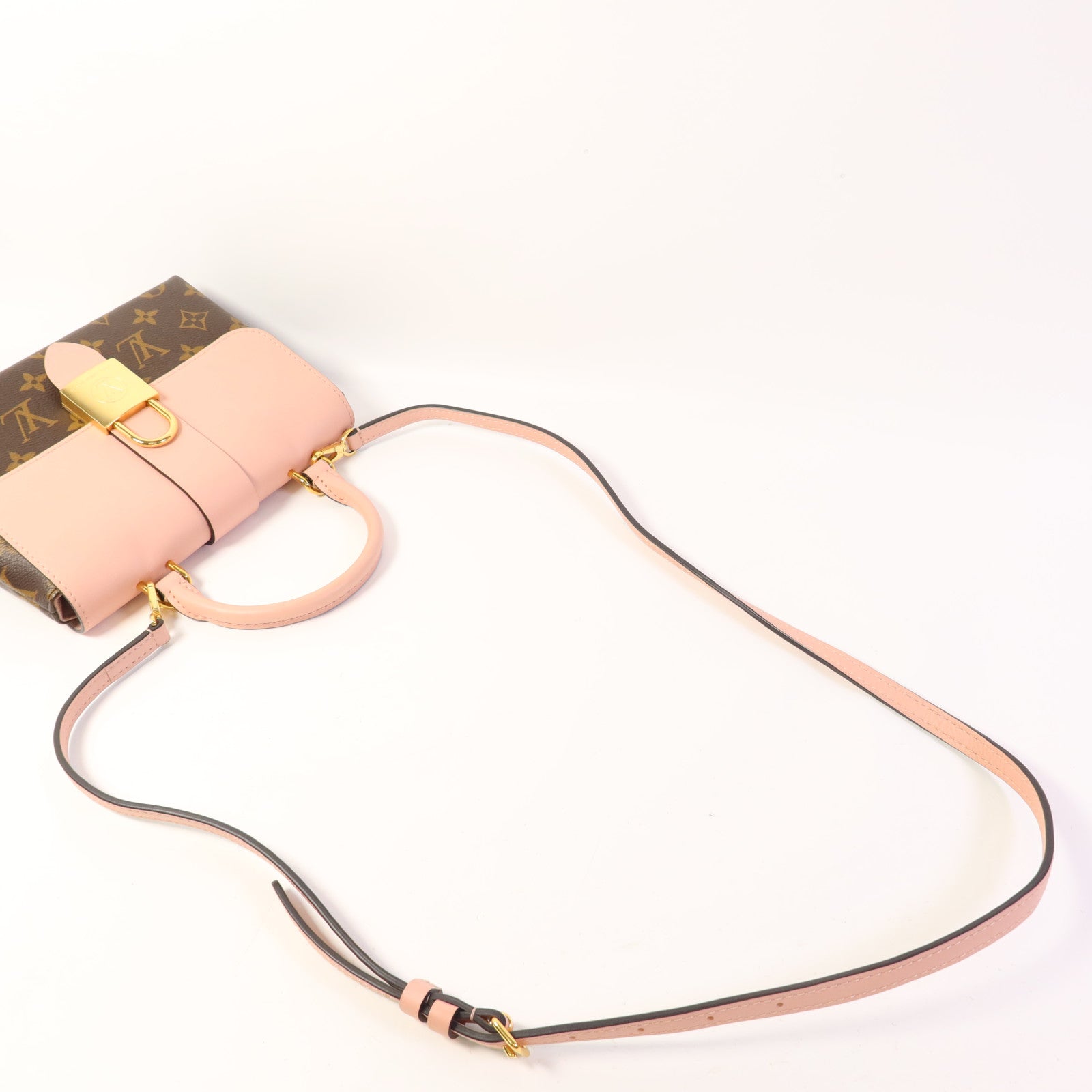 LOUIS VUITTON Monogram Locky BB金扣手挽肩背兩用袋