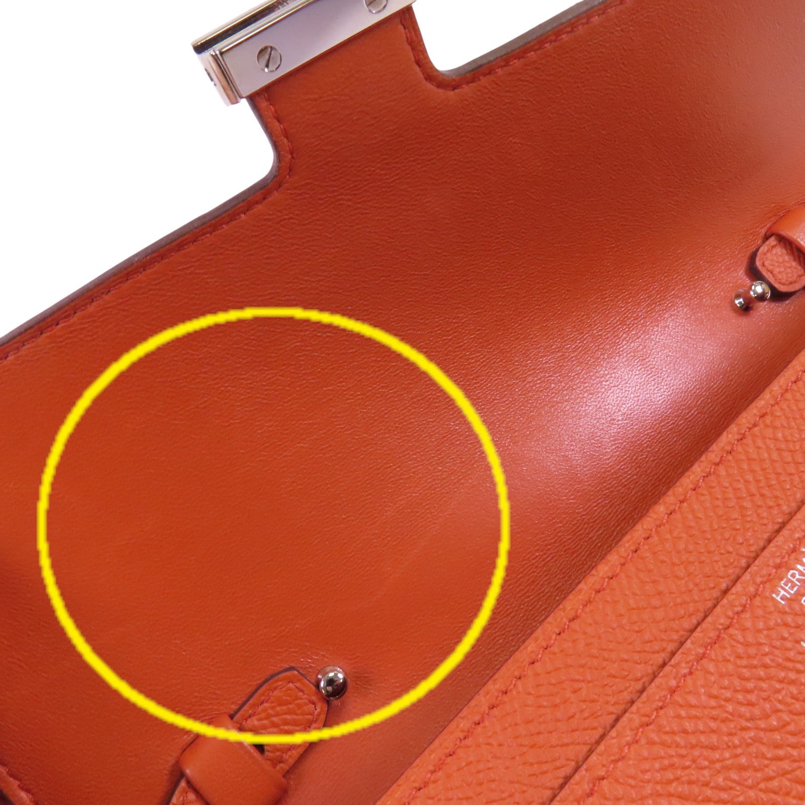 HERMES Epsom皮革Constance To Go銀扣肩背袋