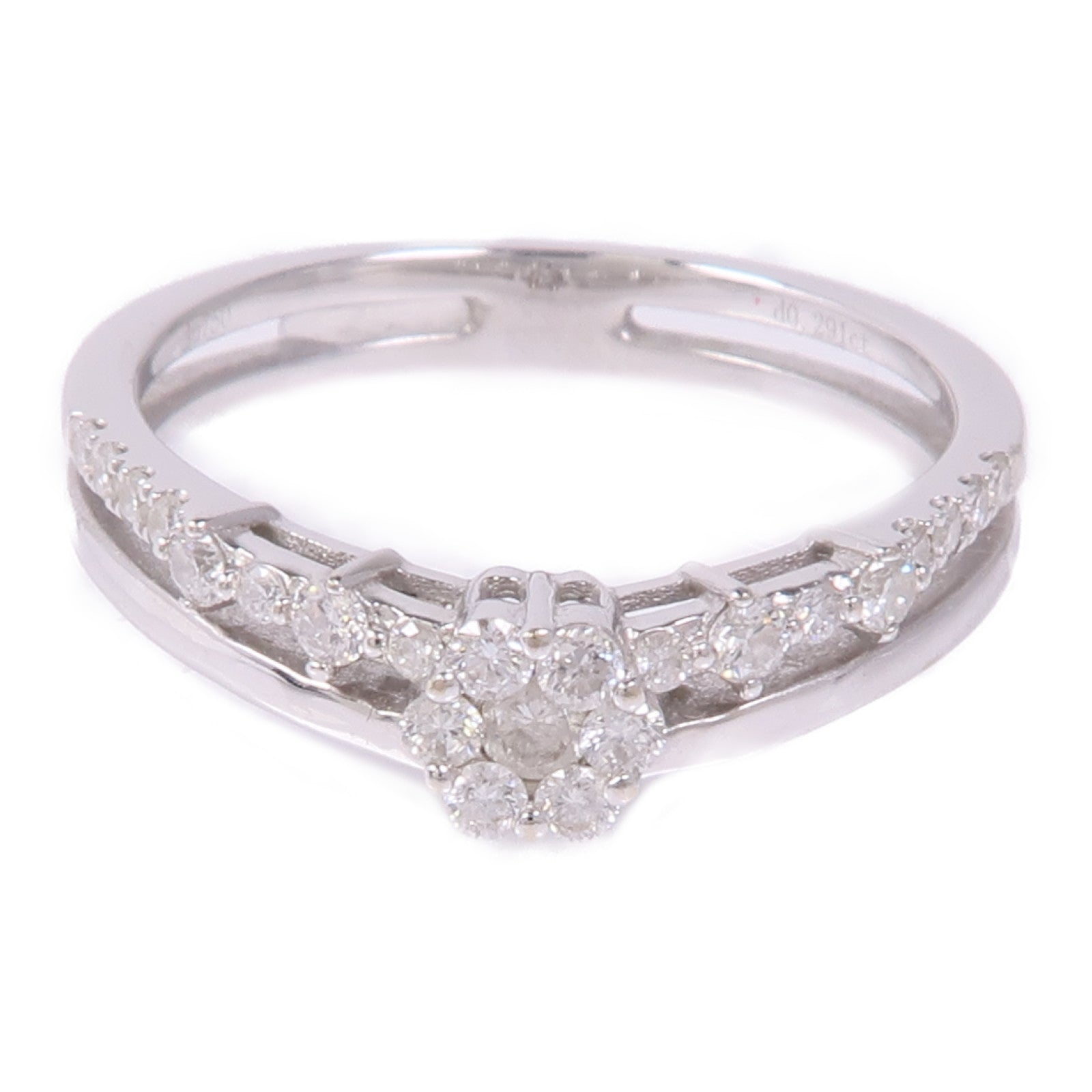 JEWELRY 【激減優惠】18K白金Diamond Ring鑽石戒指US#6.75