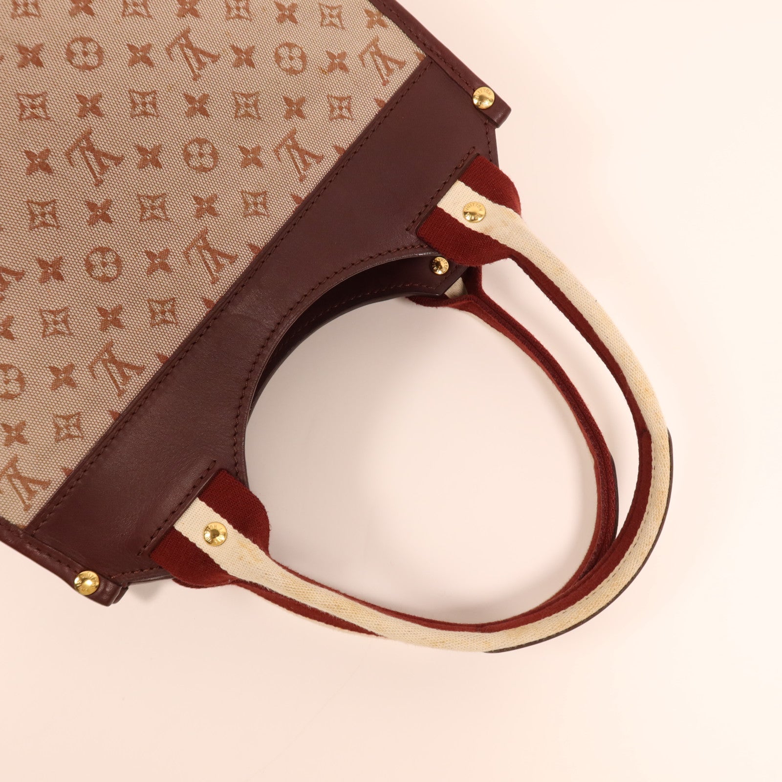 LOUIS VUITTON Monogram Mini Sac Kathleen金扣手挽袋