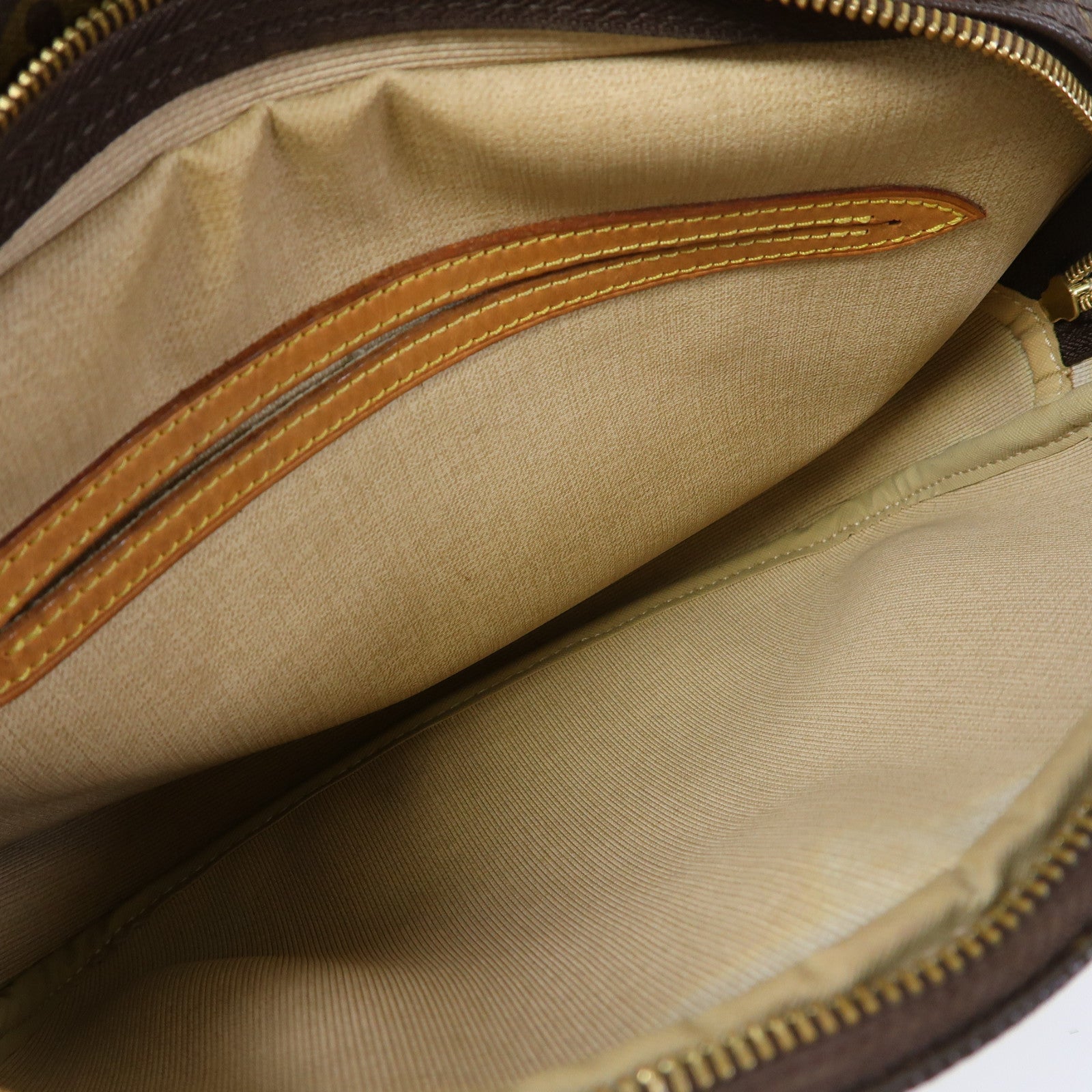 LOUIS VUITTON Monogram Reporter PM金扣肩背袋啡色