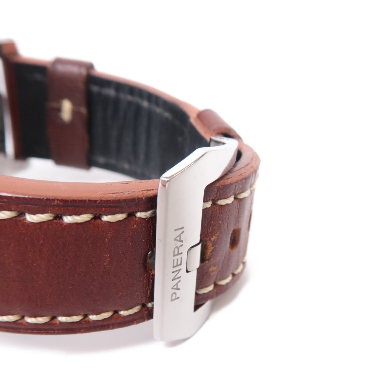 PANERAI 【激減優惠】Luminor Marina不鏽鋼/皮革手錶自動機芯黑色