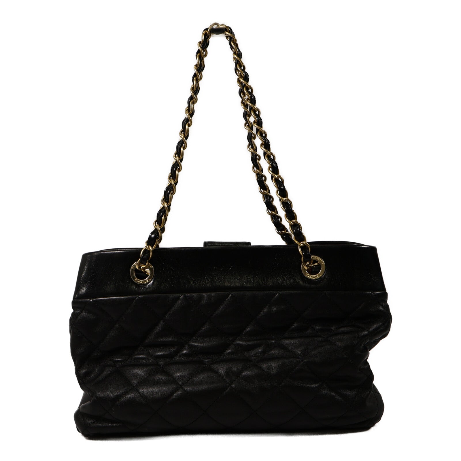 CHANEL 牛皮皮革Chain Shoulder Bag鏈帶肩背袋