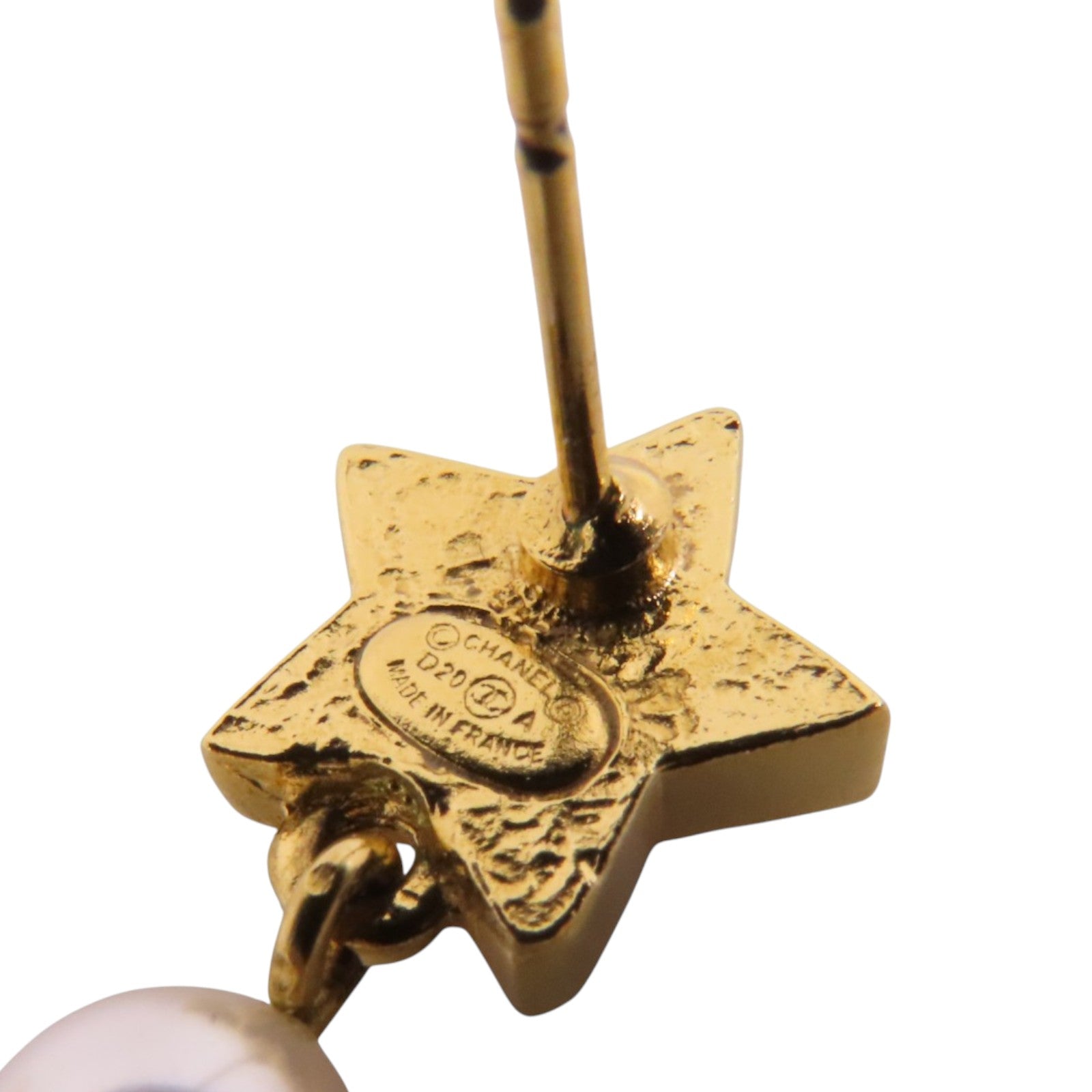 CHANEL 金屬/仿珍珠/水鑽Earrings銀扣耳環