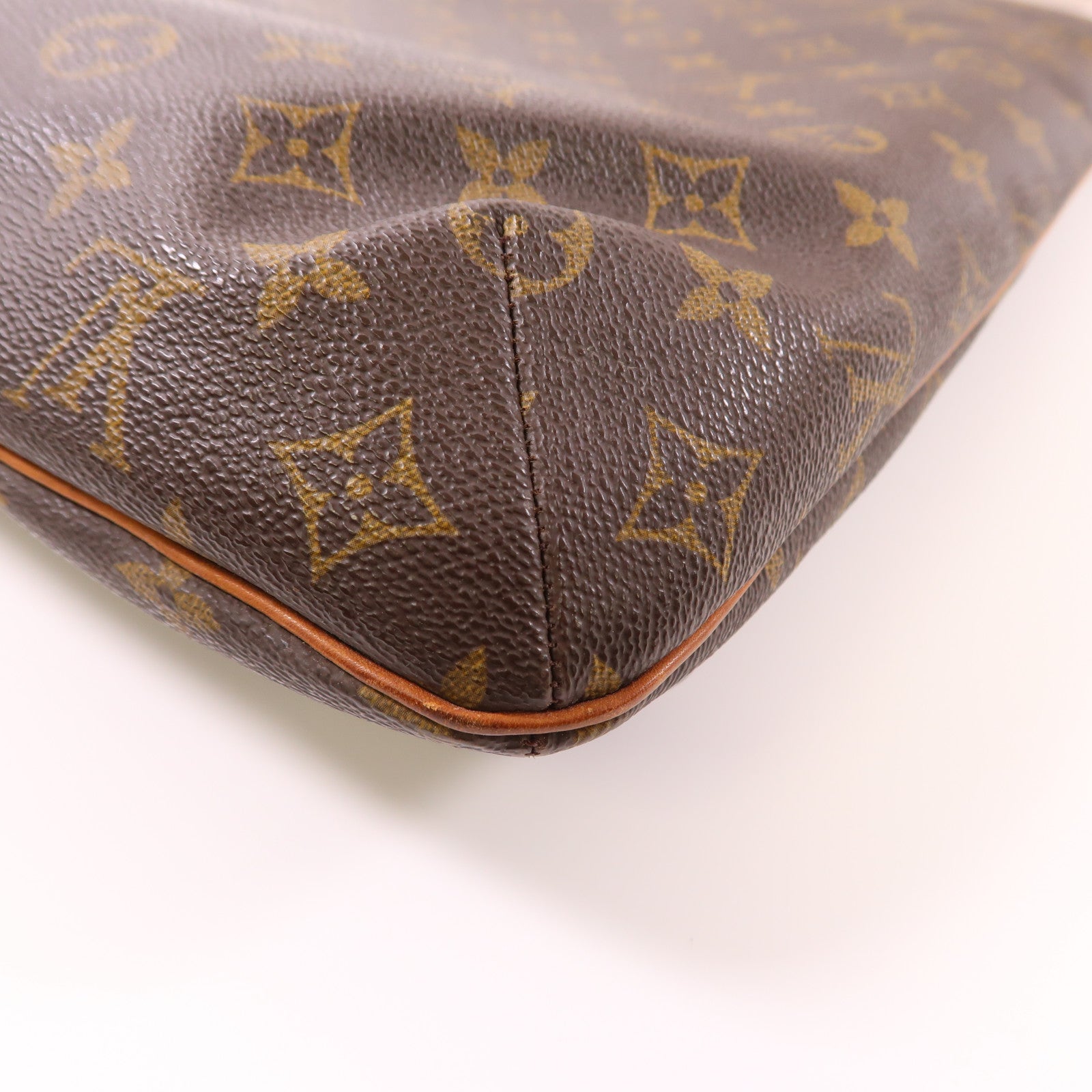 LOUIS VUITTON Monogram Musette金扣肩背袋棕色