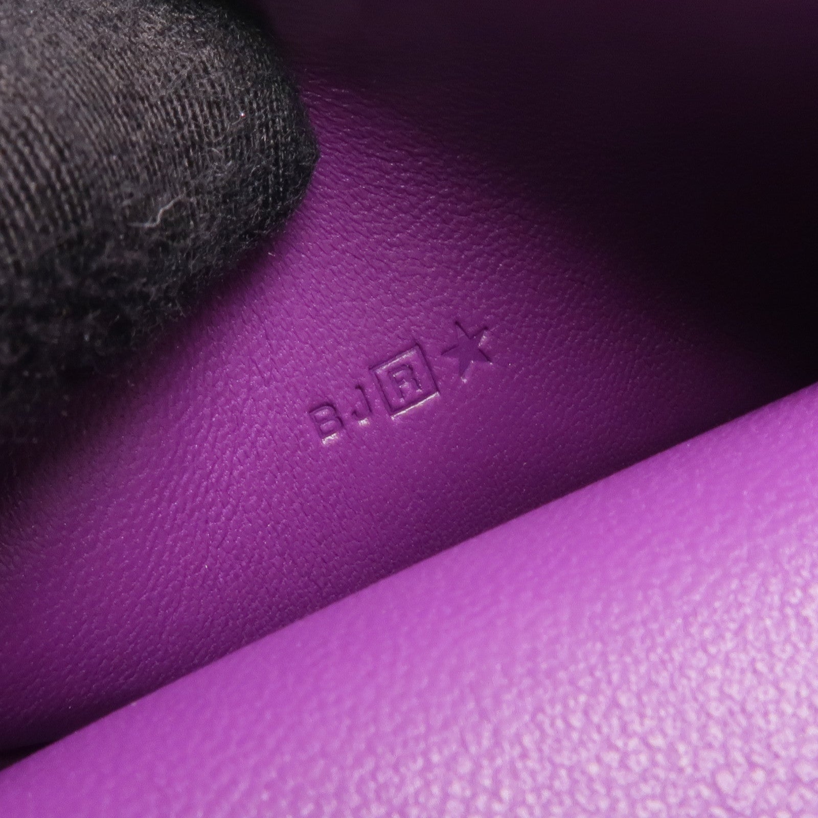 HERMES Clemence皮革Dogon Card Case銀扣卡片套Anemone