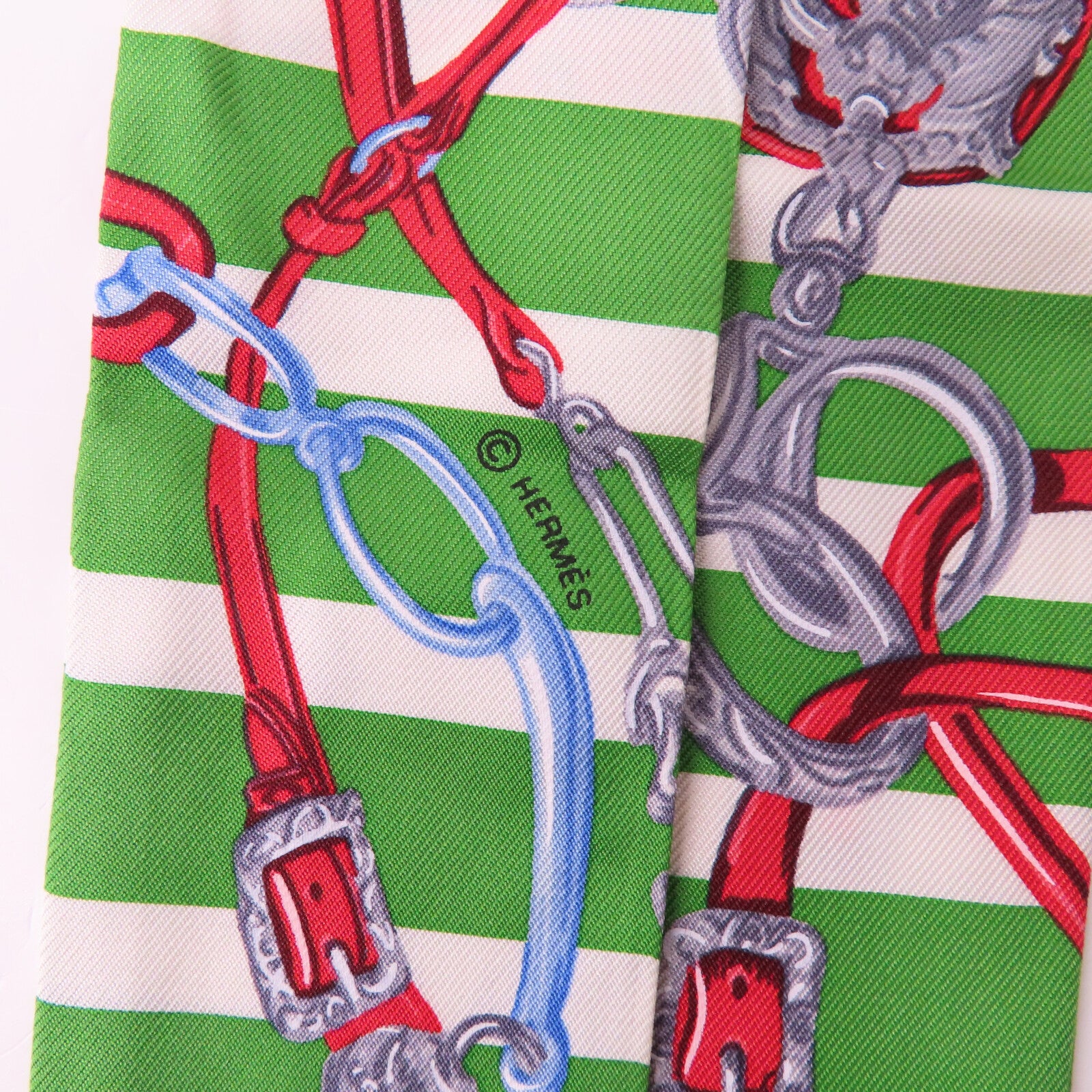 HERMES 絲質Twilly絲巾
