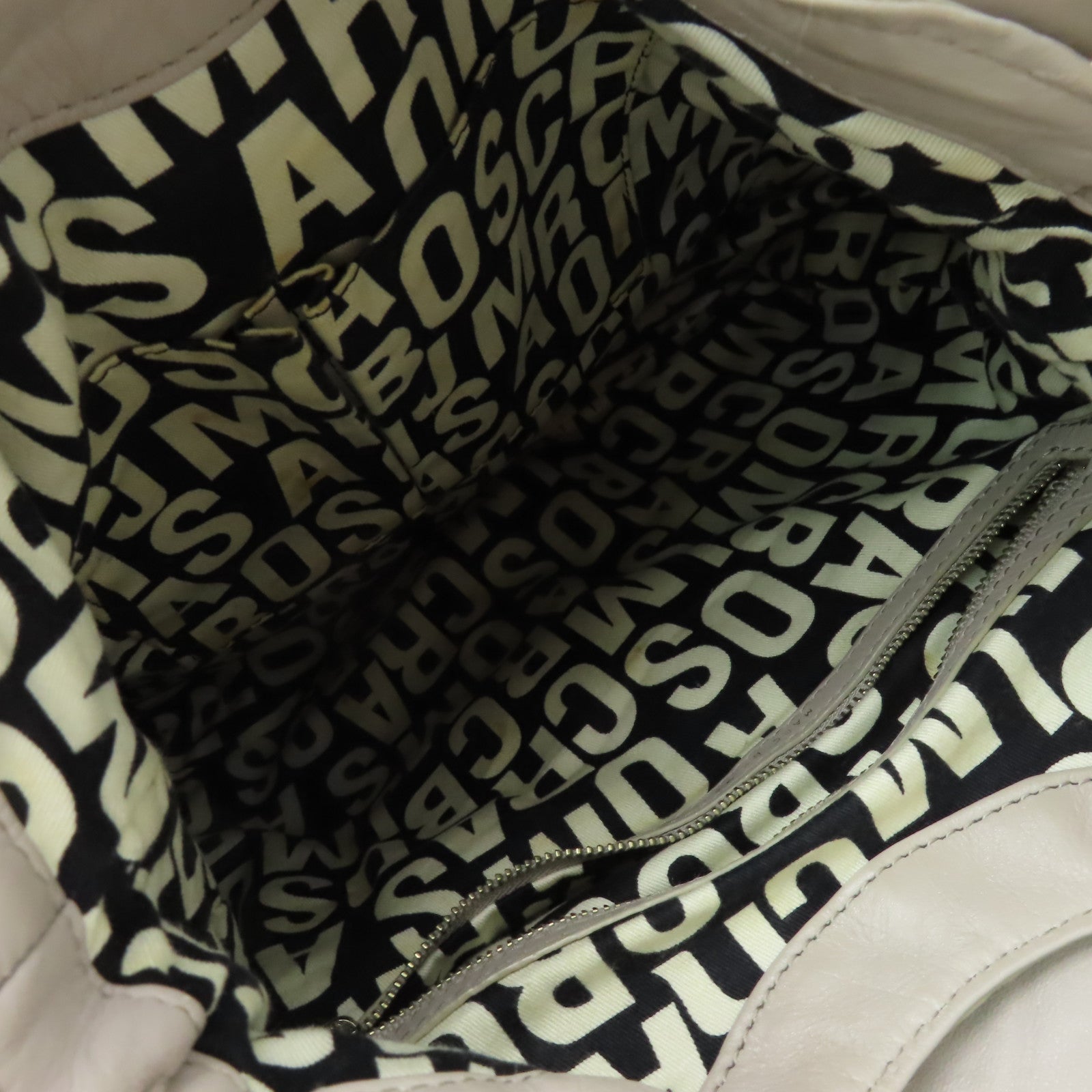 MARC BY MARC JACOBS 【激減優惠】牛皮皮革2 Way Bag金扣手挽肩背兩用袋灰色