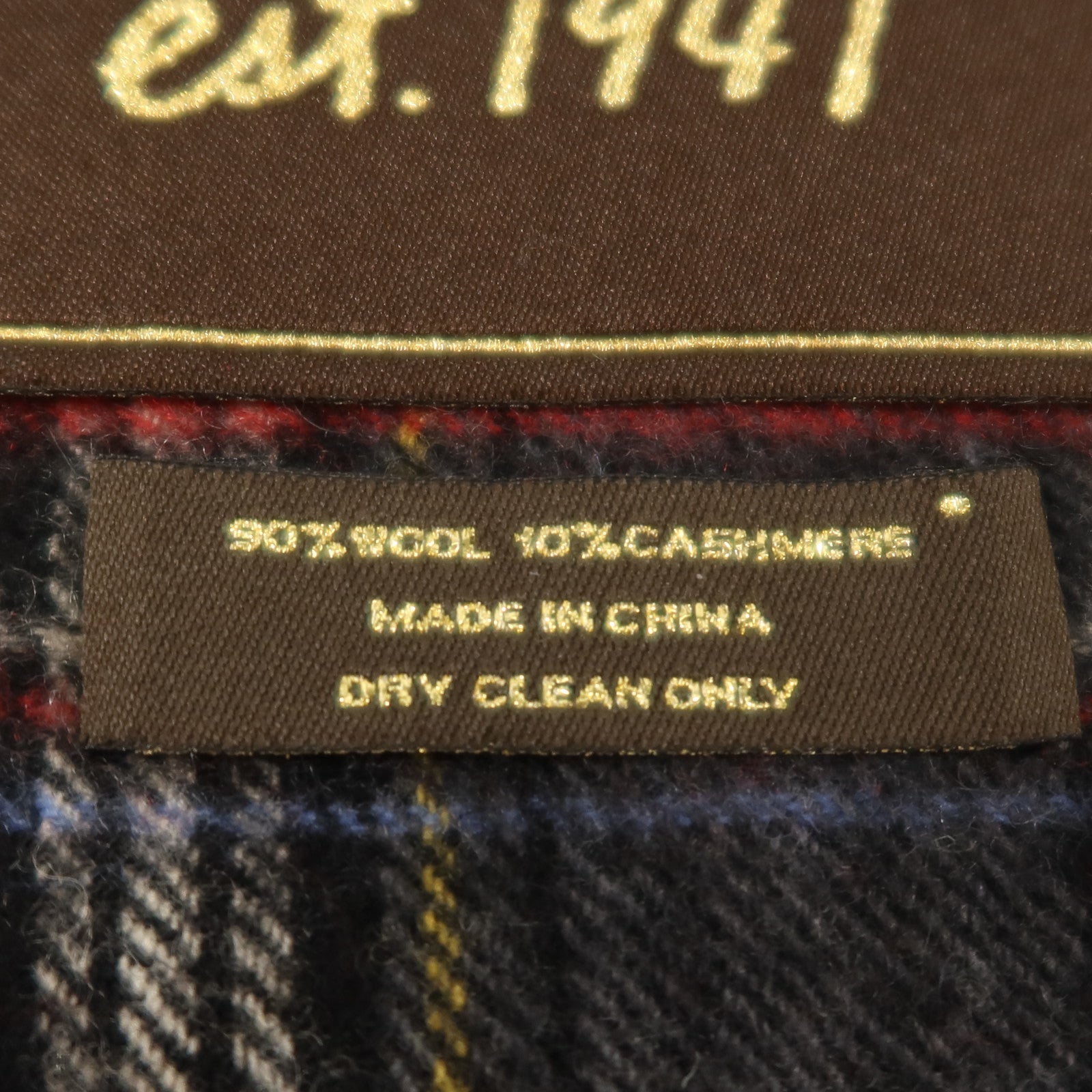 COACH 羊毛/羊絨Tartan Scarf 25.5X170圍巾