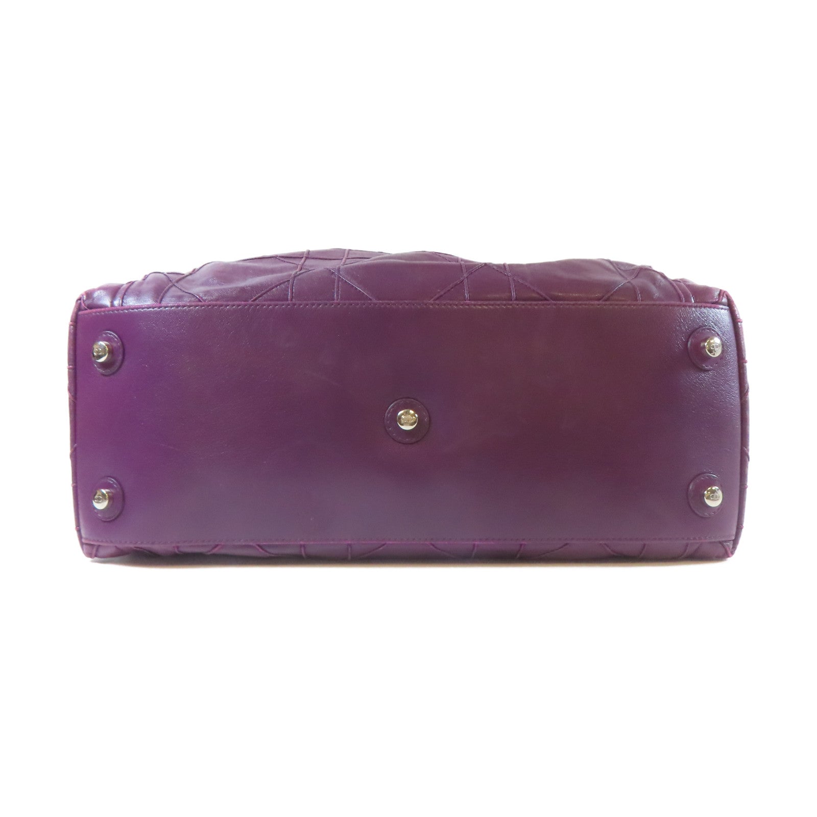 Dior 【激減優惠】牛皮皮革Shoulder Bag銀扣肩背袋紫色