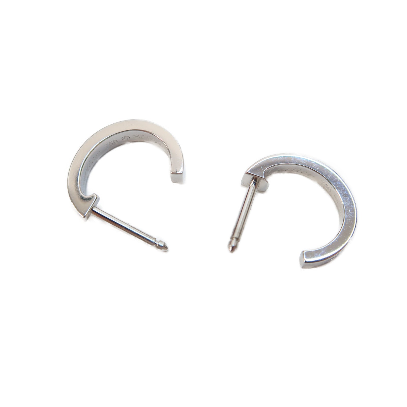 CARTIER 18K白金Love Earrings耳環
