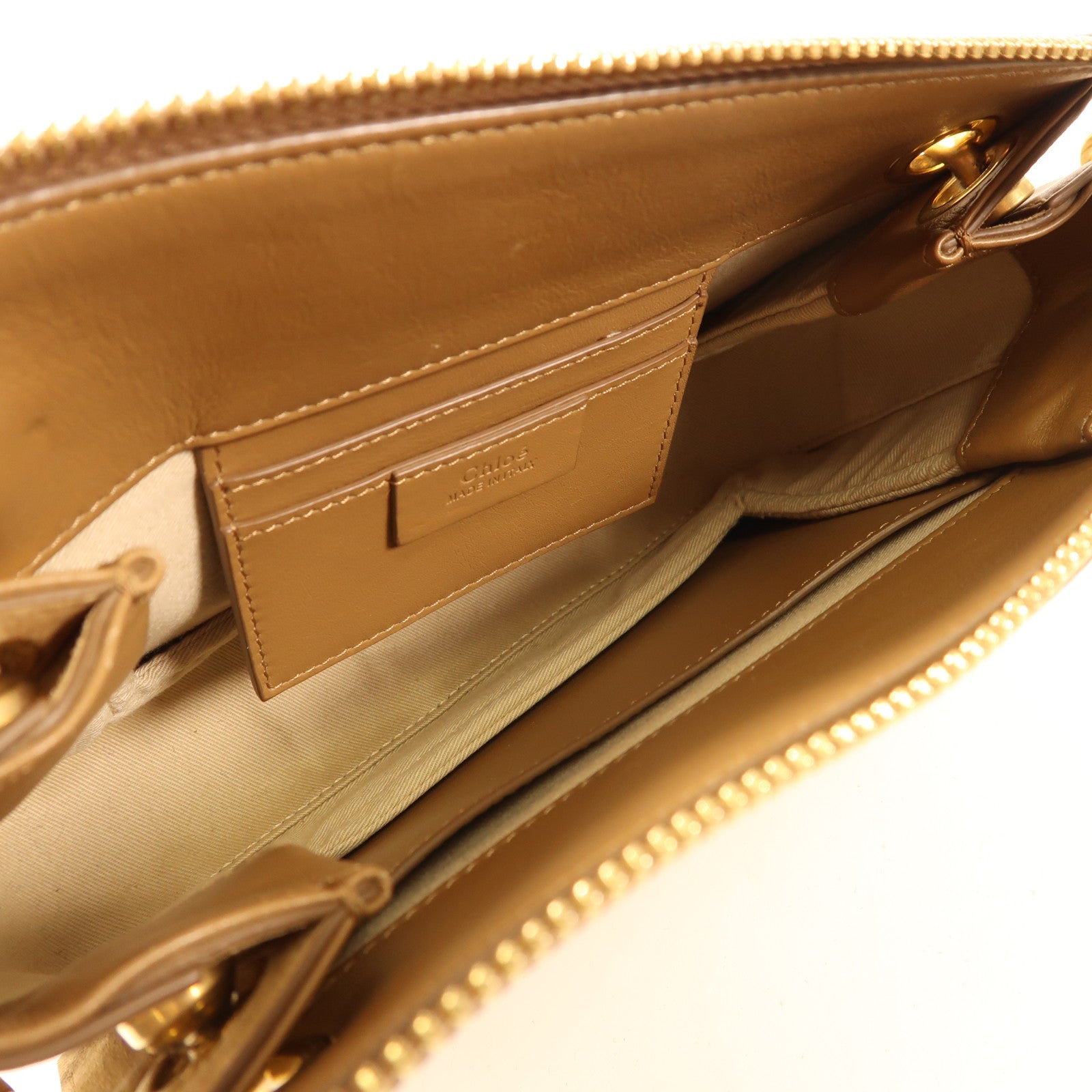 Chloe 牛皮皮革Shoulder Bag金扣肩背袋