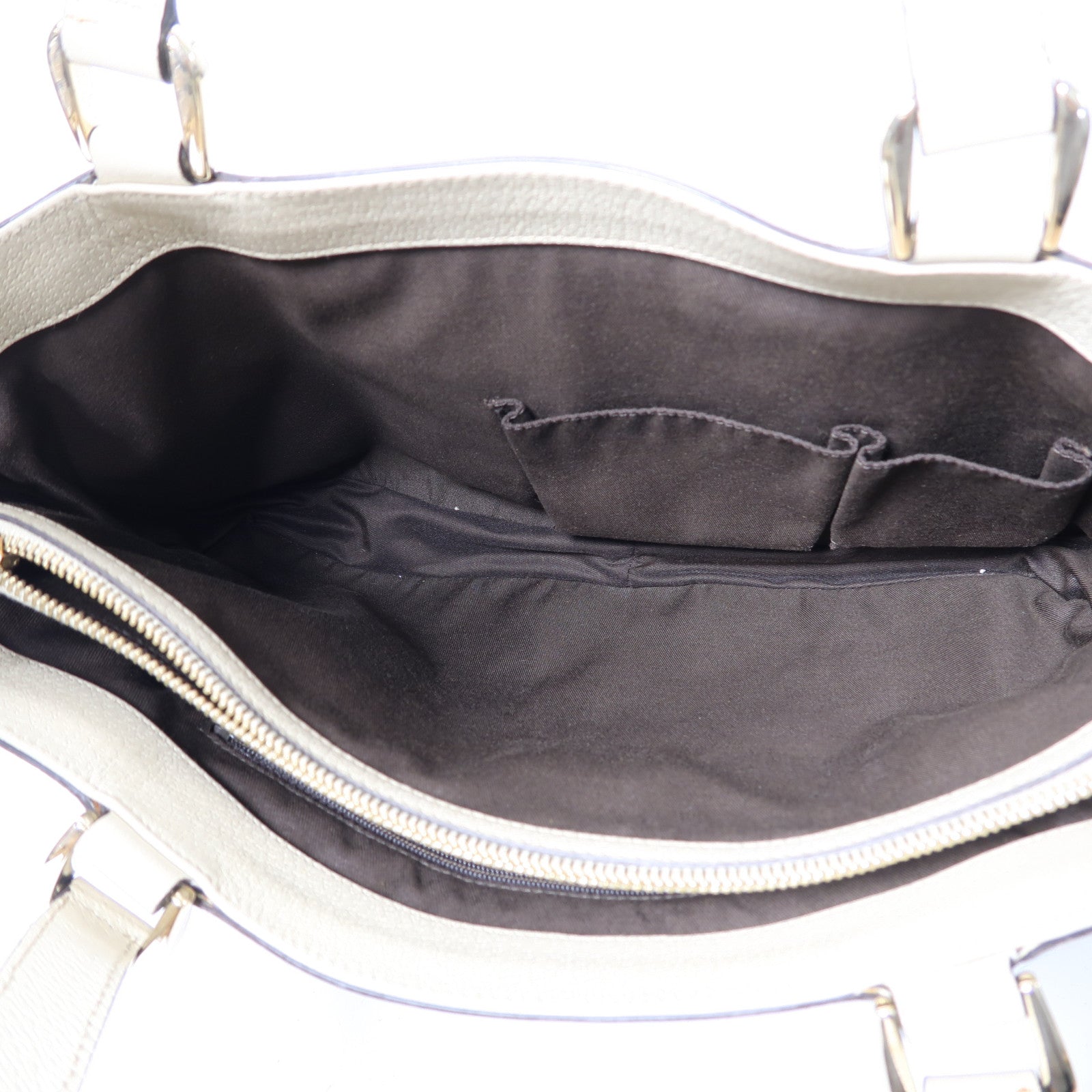 GUCCI 【激減優惠】帆布Tote Bag金扣肩背袋啡色