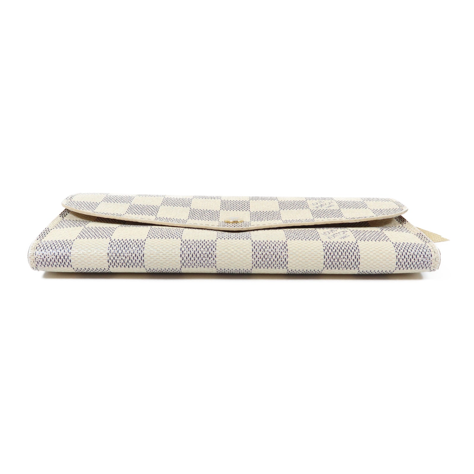 LOUIS VUITTON 【激減優惠】Damier Azur Portefeuille Emily Long Wallet金扣長錢包白色/藍色