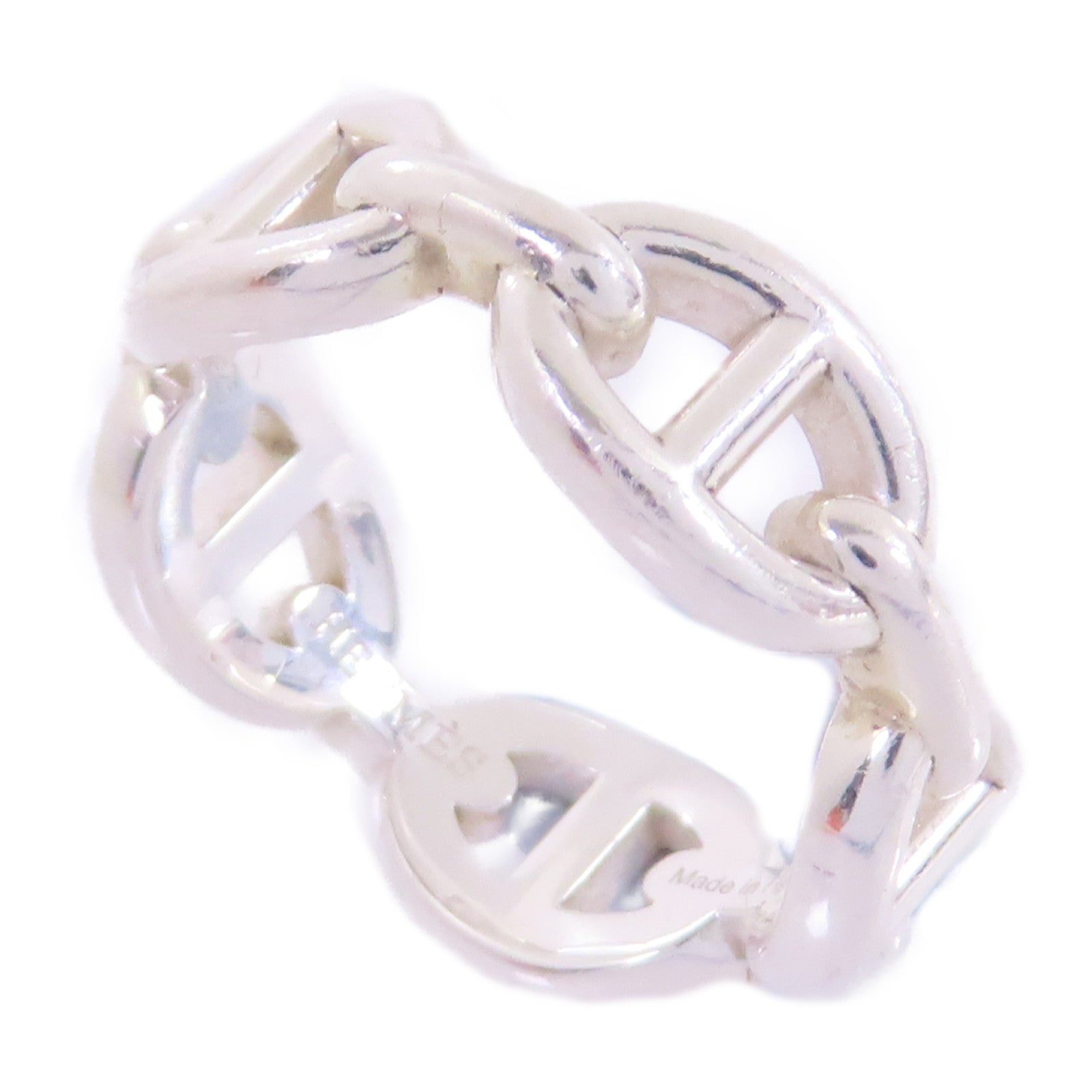 HERMES 925純銀Chaine Dancre Ring戒指Hermes#53/US#6.25