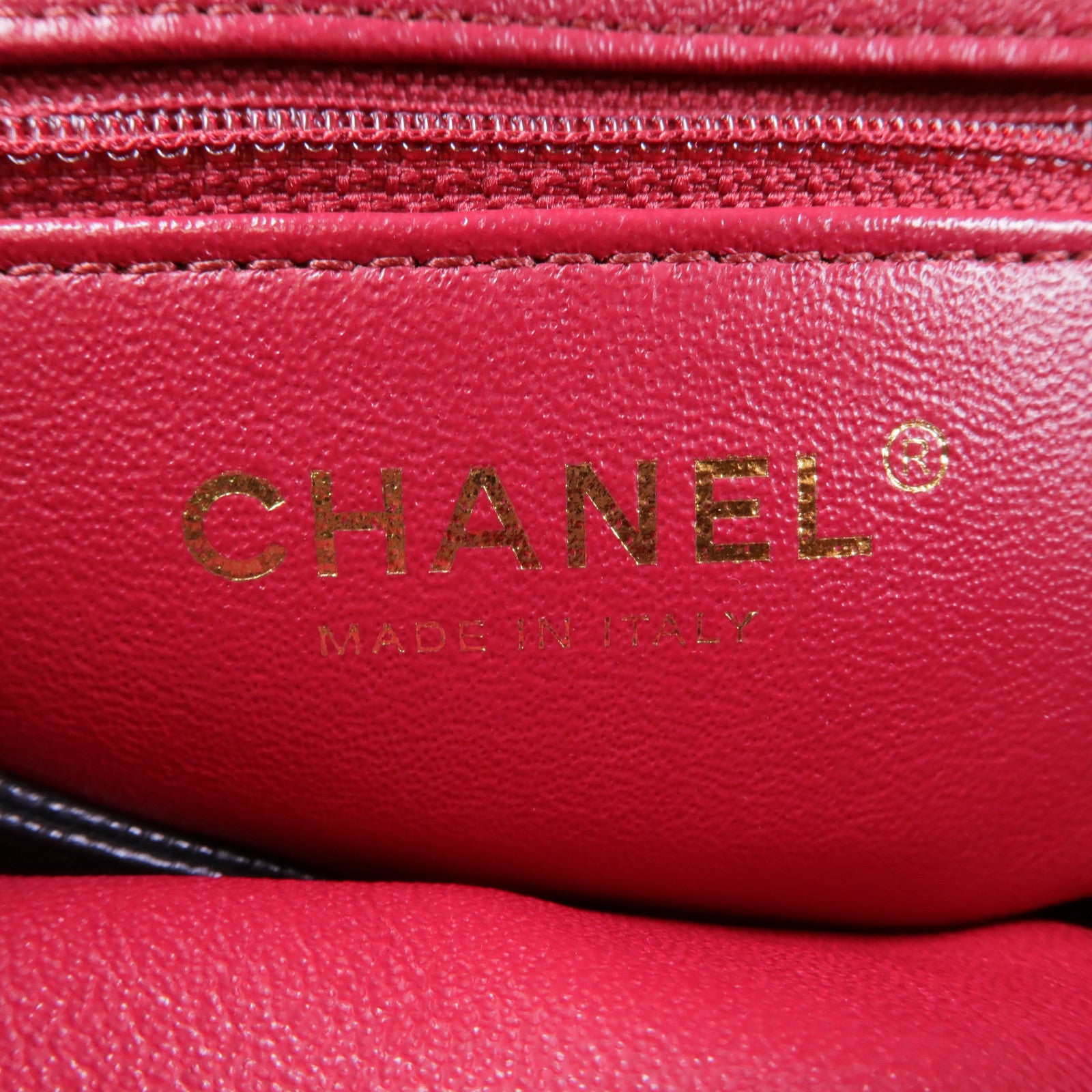 CHANEL 牛皮皮革Backpack金扣背包