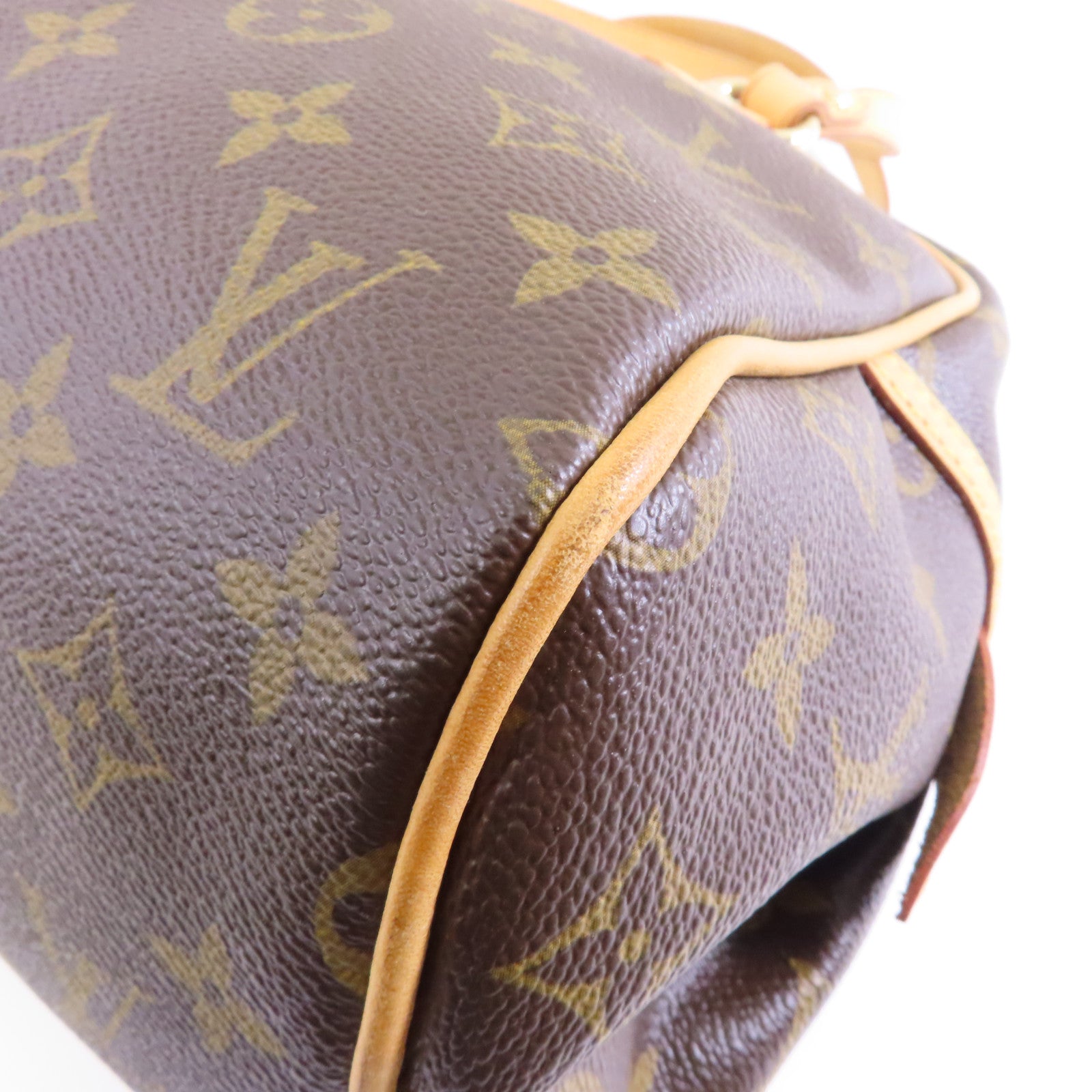 LOUIS VUITTON 【激減優惠】Monogram Montorgueil PM金扣肩背袋棕色