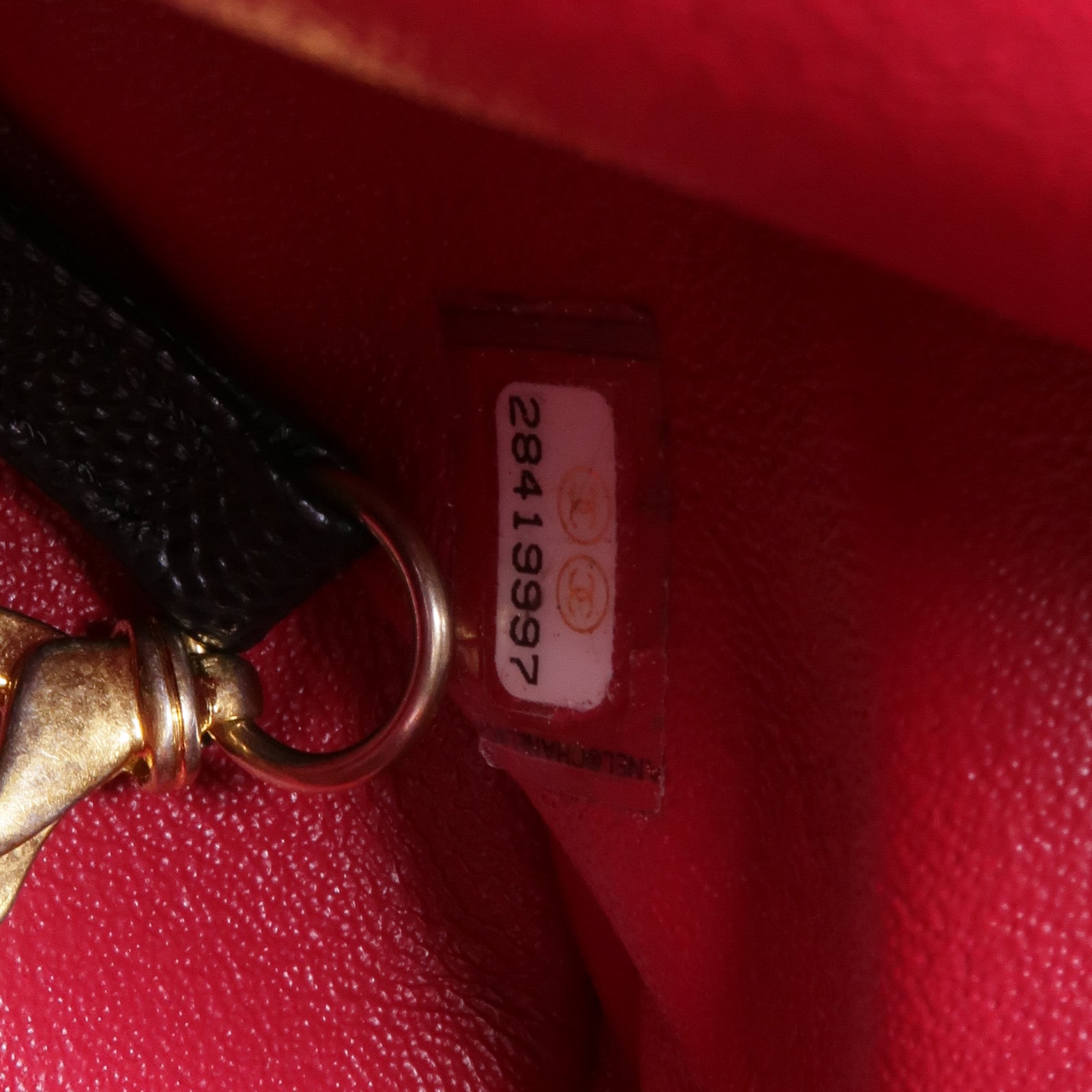 CHANEL 牛皮皮革Backpack金扣背包