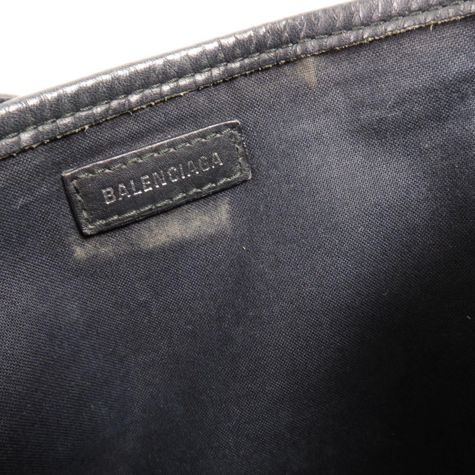 BALENCIAGA 帆布Cabas XS銀扣手挽肩背兩用袋