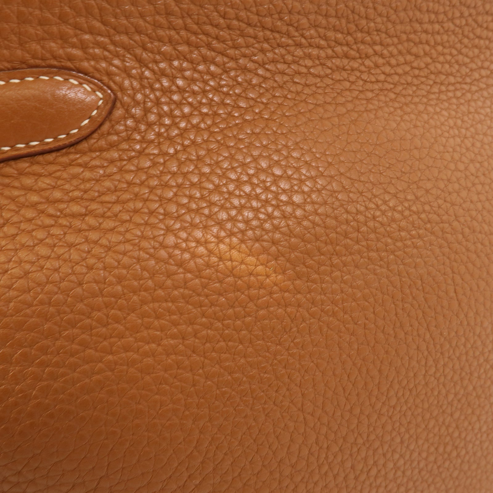 HERMES Clemence皮革Kelly 32手挽肩背兩用袋Gold