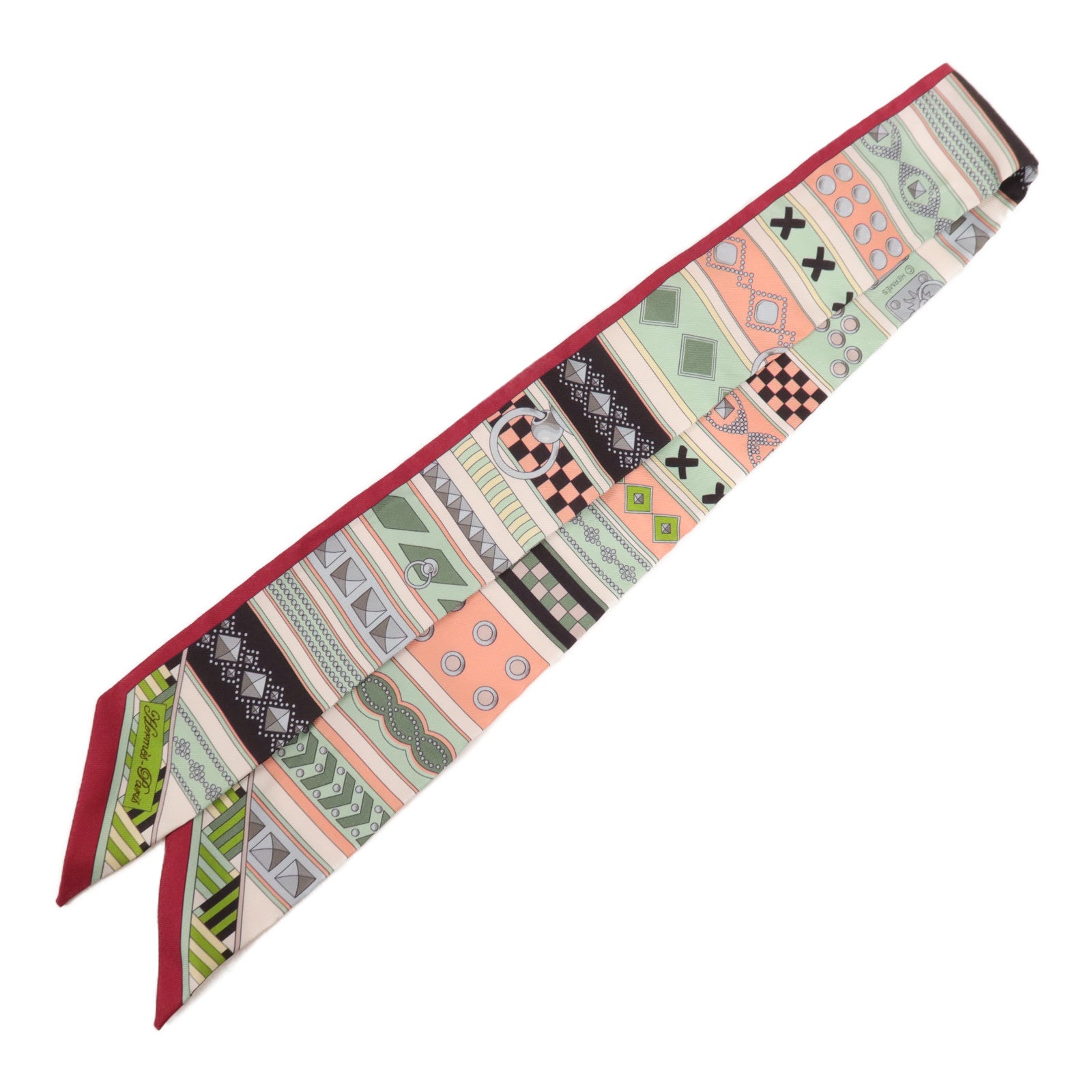 HERMES 絲質Twilly絲巾