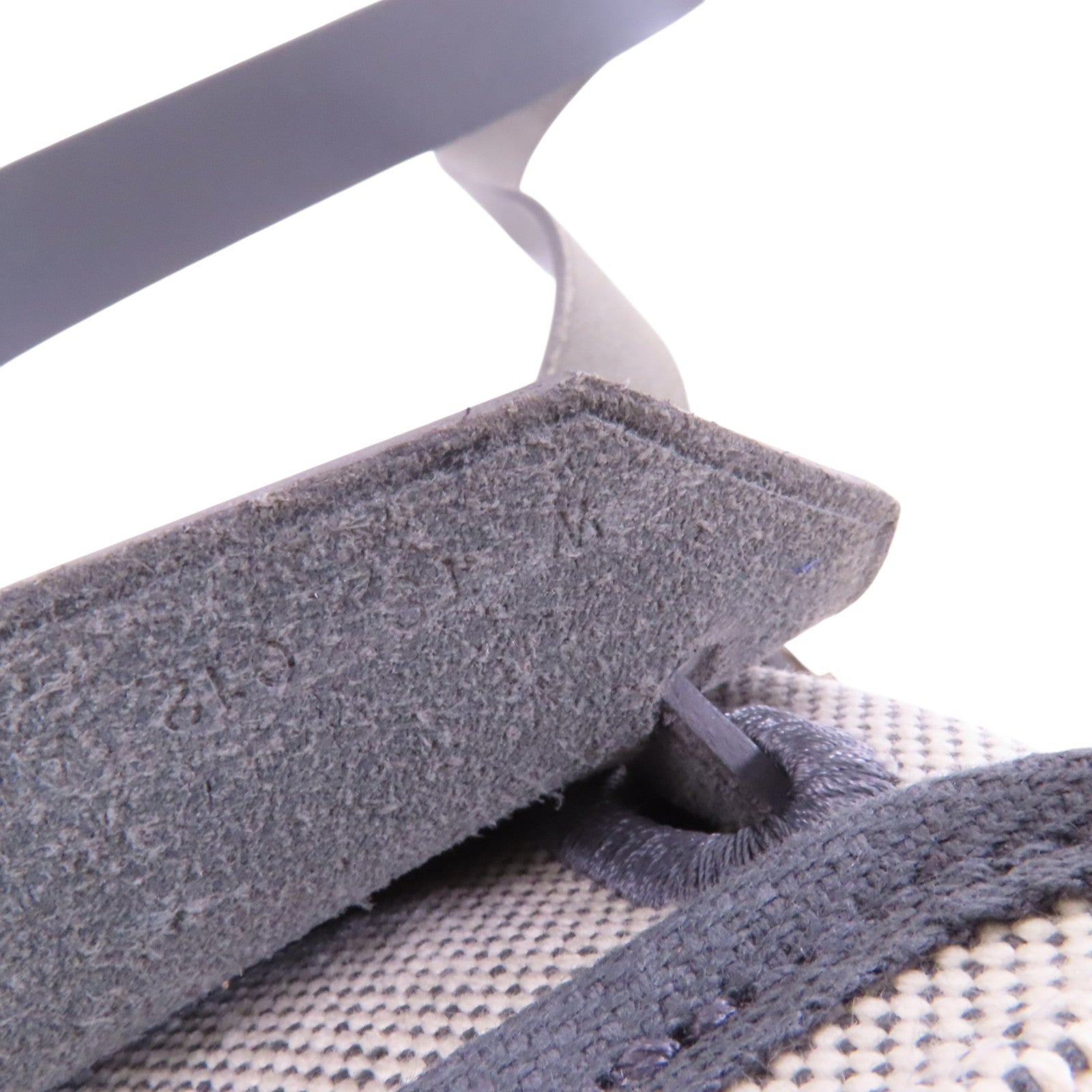 HERMES 帆布Mini Herbag銀扣肩背袋