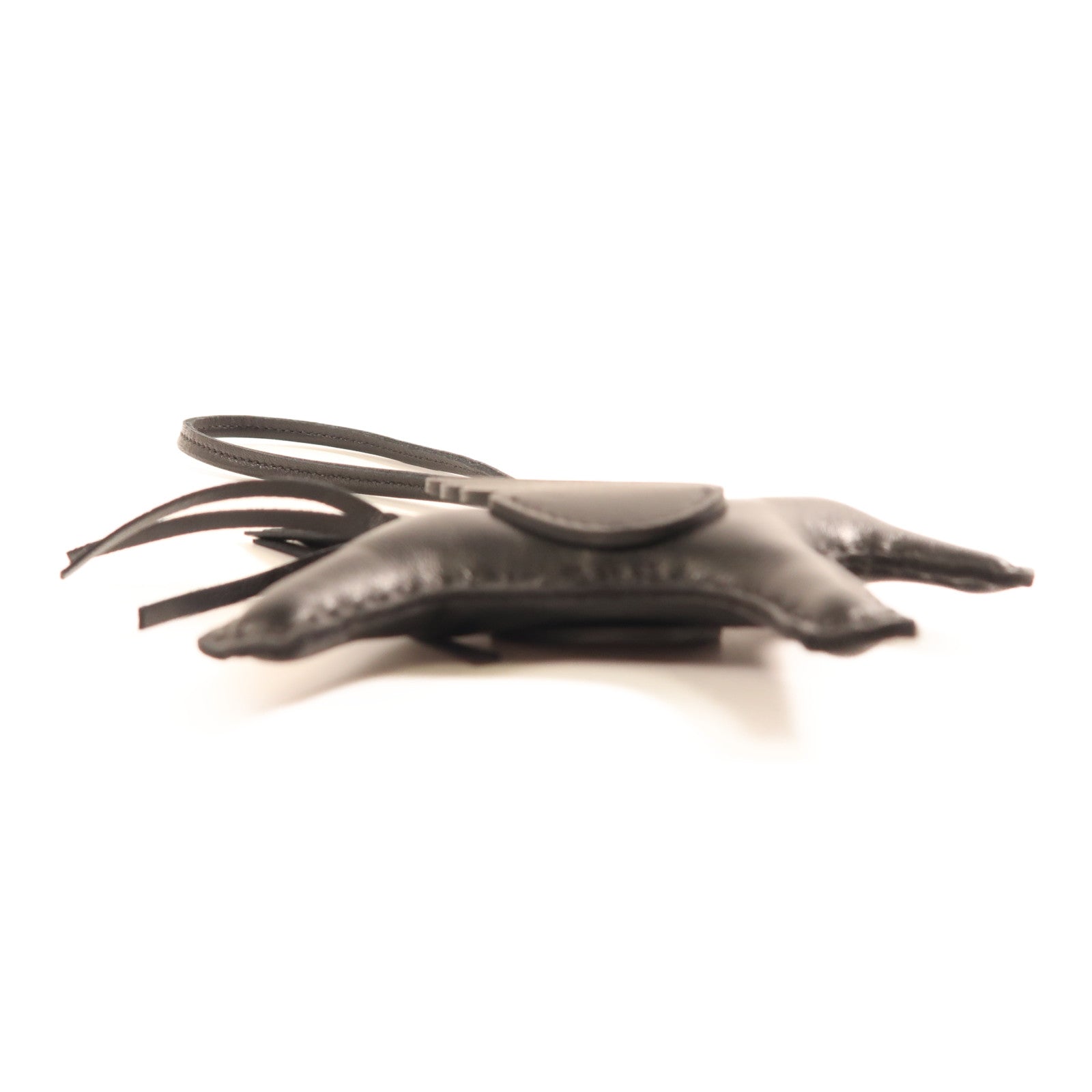 HERMES Rodeo Pegase PM Charm Milo Leather Swift Leather Stamp K 89 Noir Black