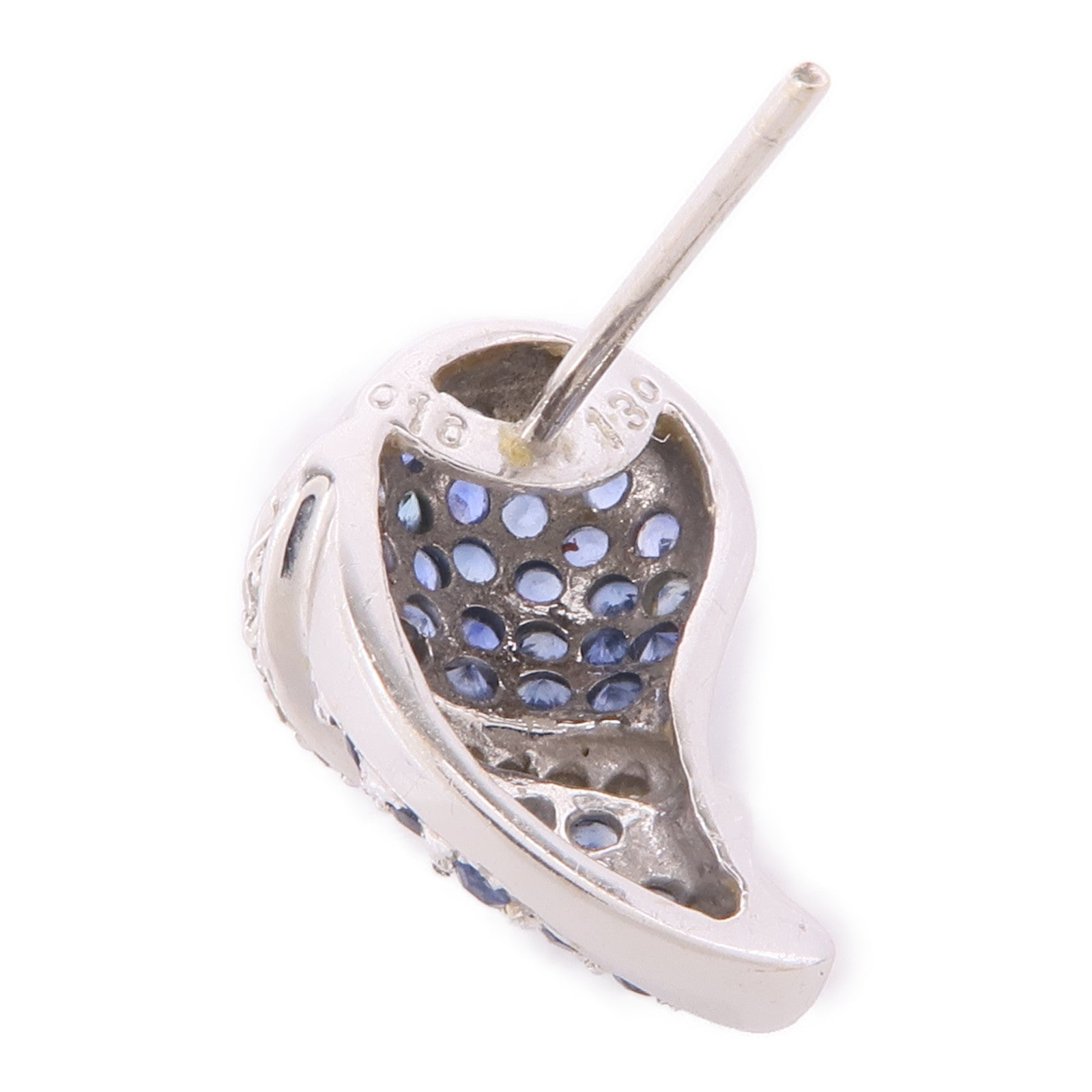 JEWELRY 18K白金Sapphire/Diamond Earrings藍寶石/鑽石耳環