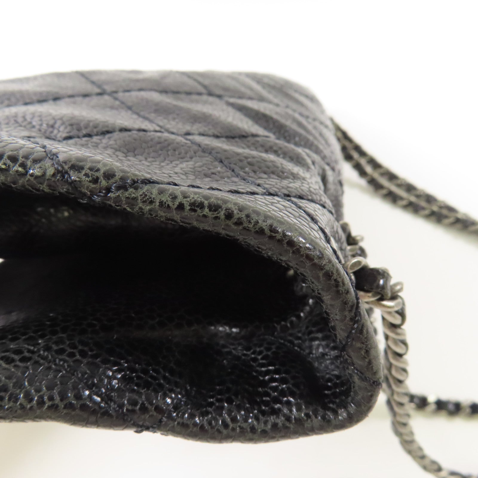 CHANEL 牛皮皮革Chain Shoulder鏈帶肩背袋