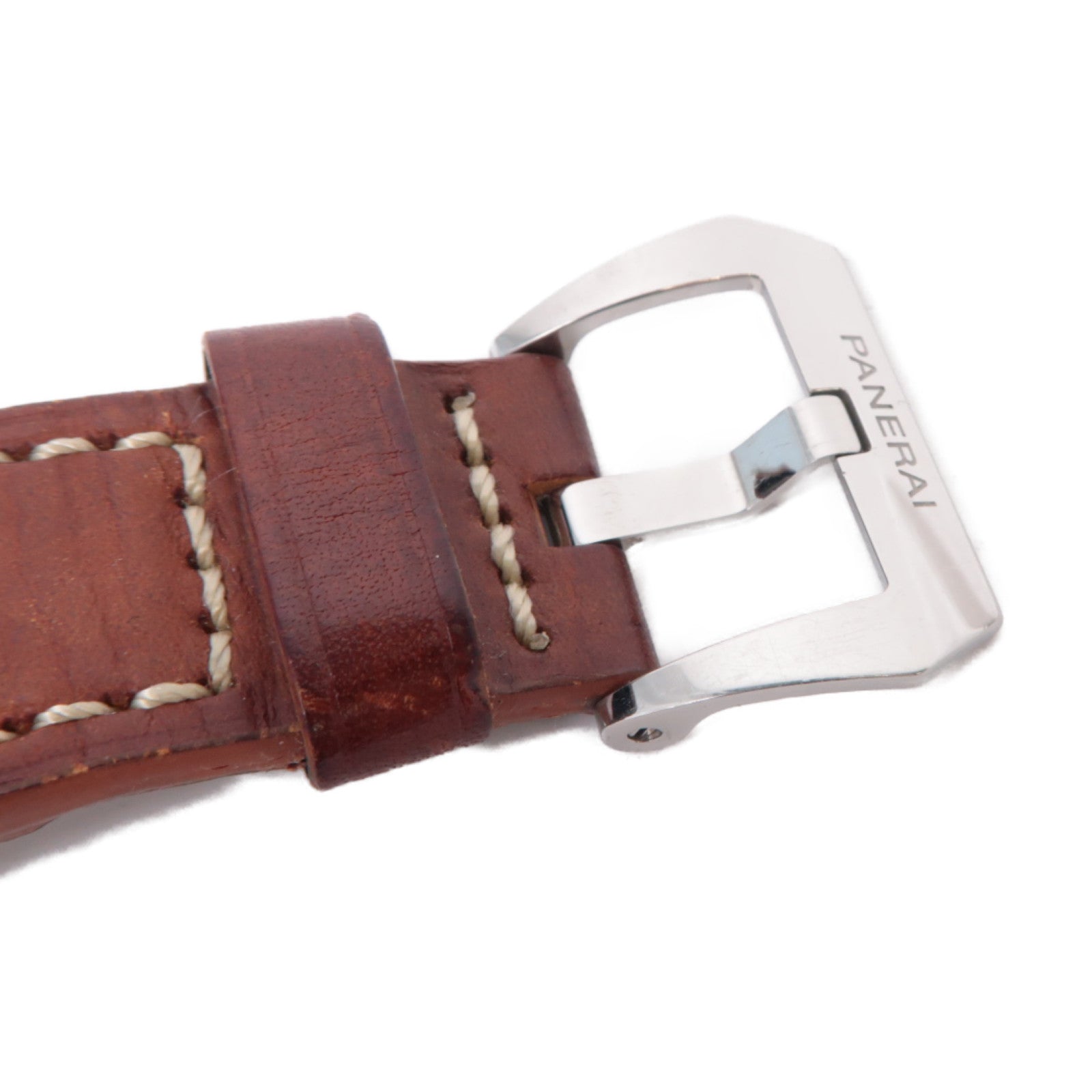 PANERAI 【激減優惠】Luminor Marina不鏽鋼/皮革手錶自動機芯黑色